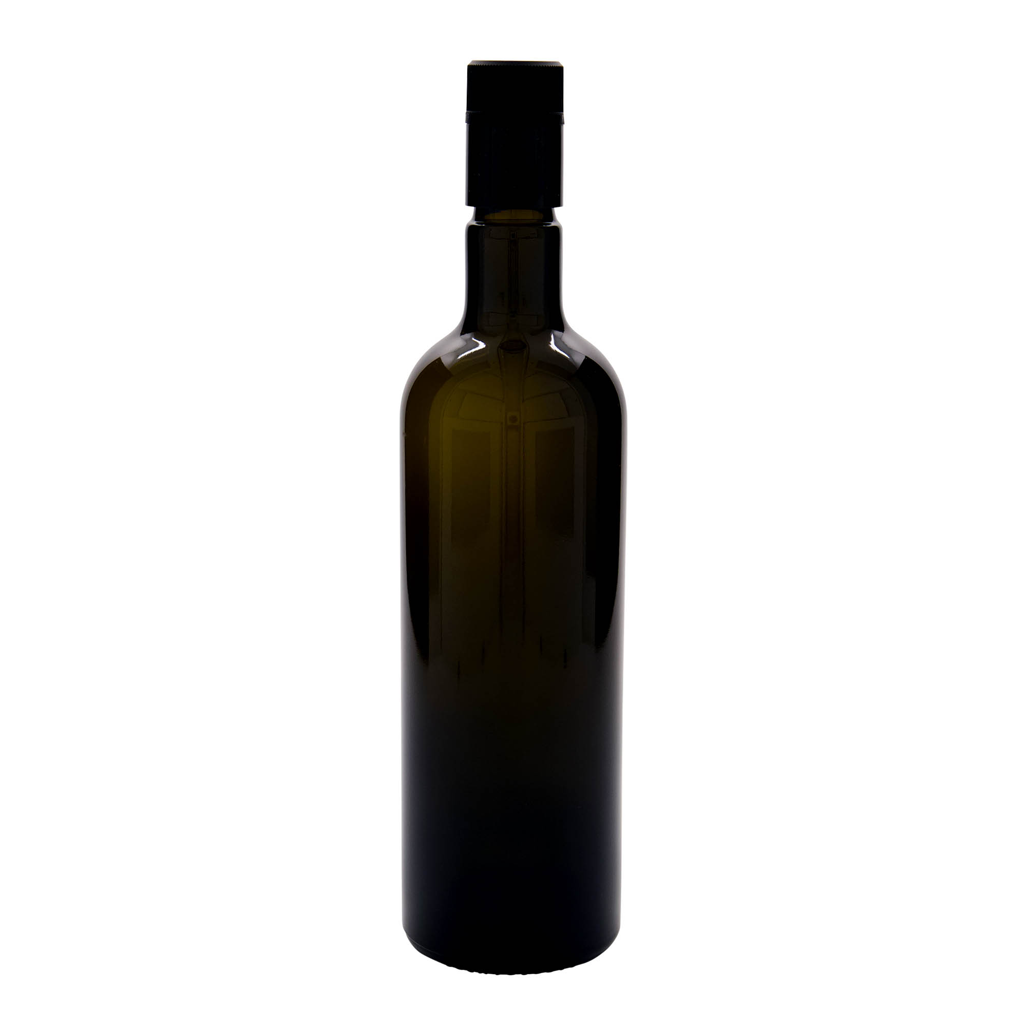 750 ml láhev na ocet/olej 'Willy New', sklo, antik zelená, hrdlo: DOP 750 ml láhev na ocet/olej 'Willy New', sklo, antik zelená, hrdlo: DOP
