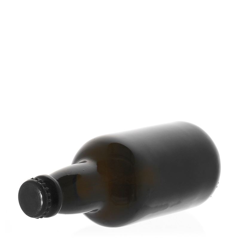 Pivní lahev 330 ml 'Era', sklo, starožitná zelená, ústí: korunkový uzávěr