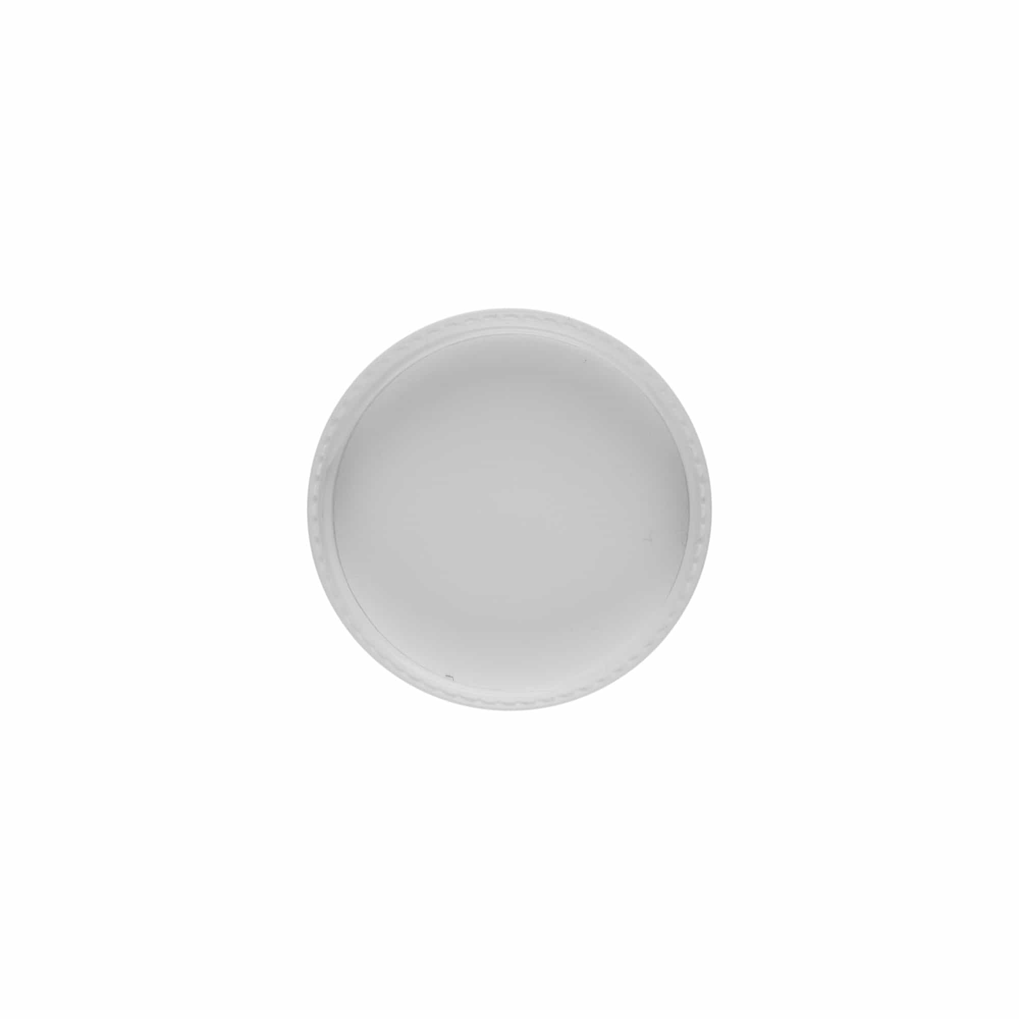 Závitové uzávěry pro 5 ml 'Antonella', plast PP, bílá Závitové uzávěry pro 5 ml 'Antonella', plast PP, bílá