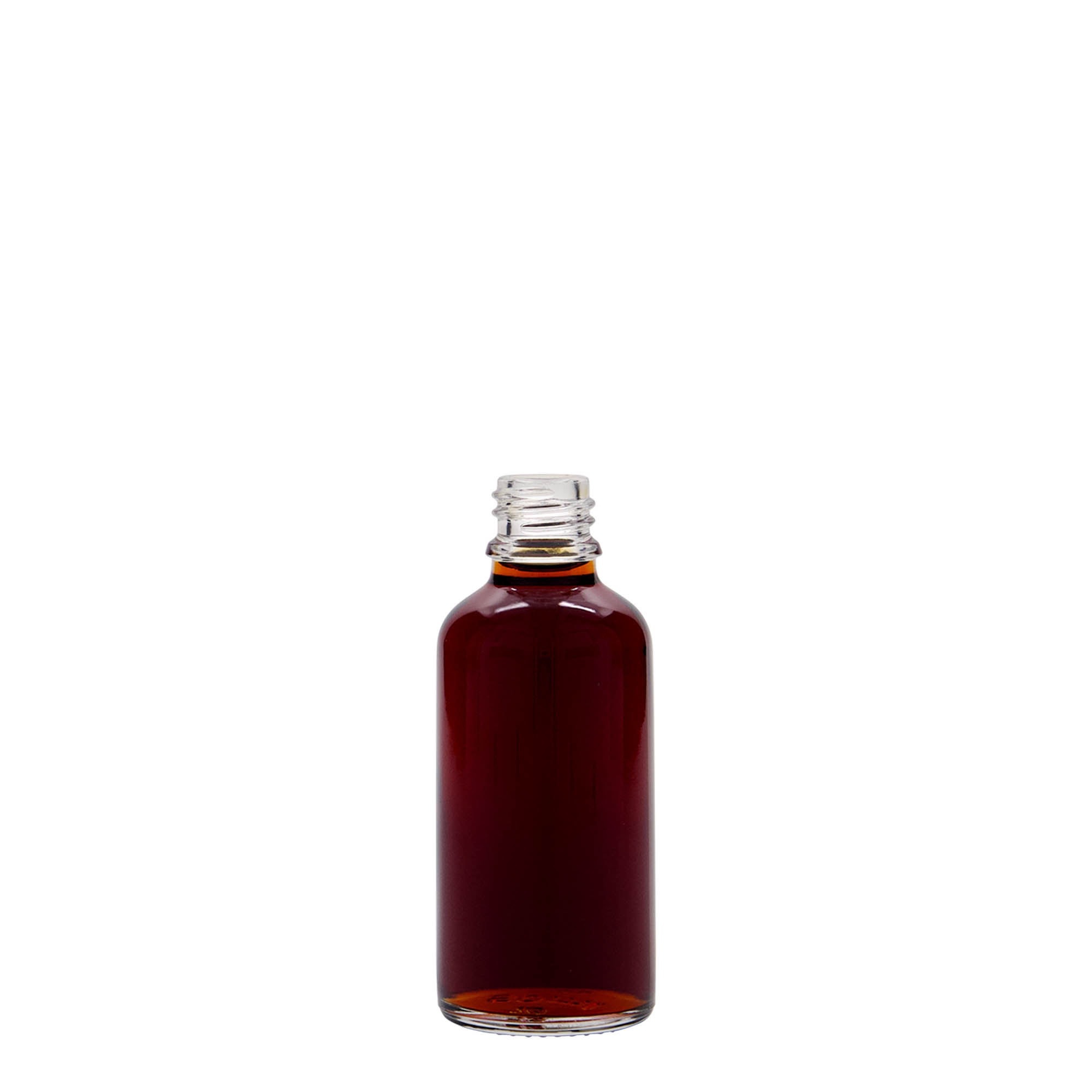 50 ml lékovka, sklo, hrdlo: DIN 18 50 ml lékovka, sklo, hrdlo: DIN 18