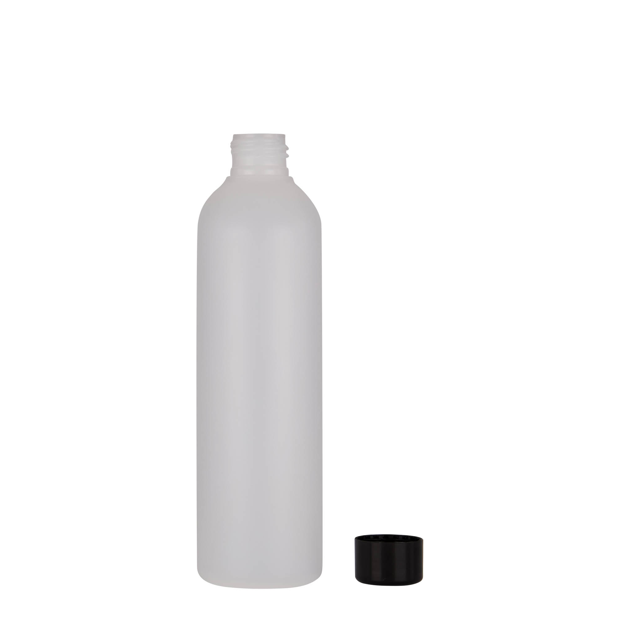 250 ml plastová láhev 'Tuffy', HDPE, přírodní, hrdlo: 24/410 250 ml plastová láhev 'Tuffy', HDPE, přírodní, hrdlo: 24/410