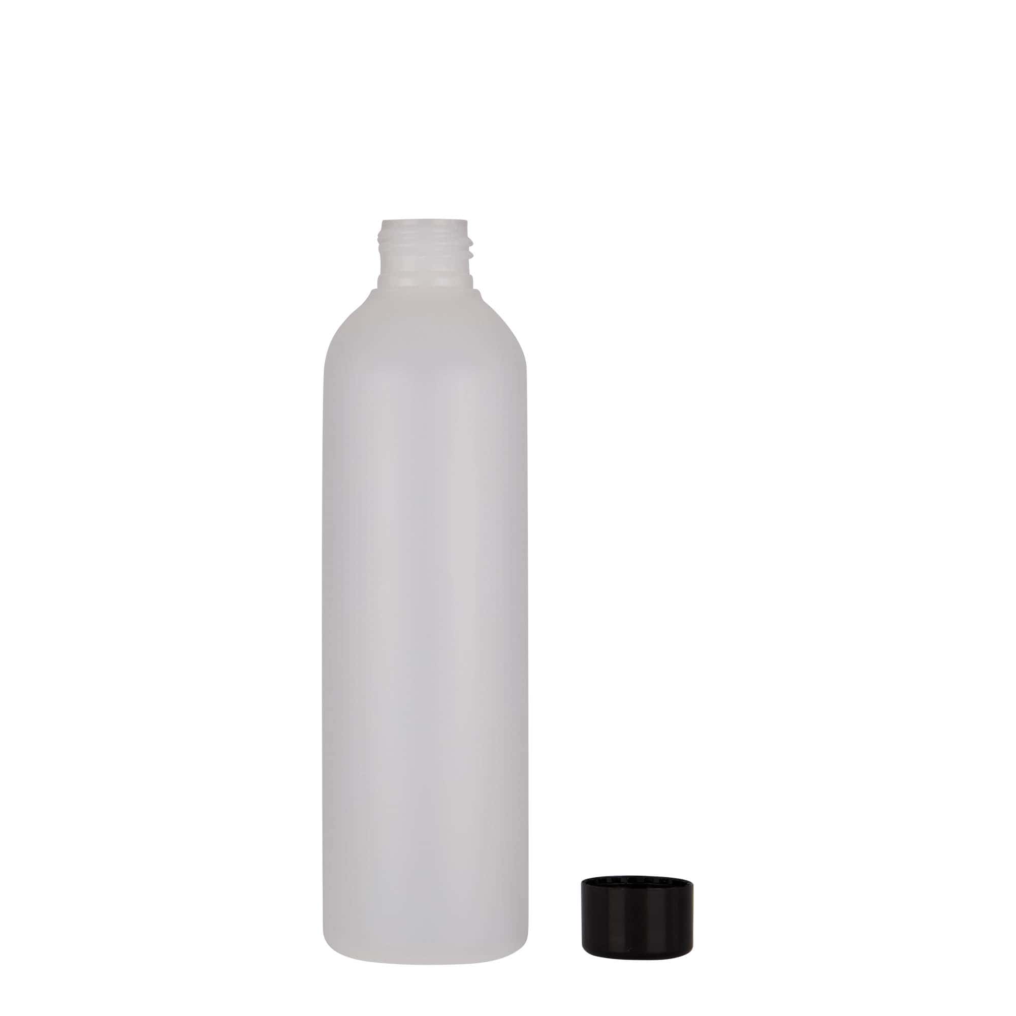250 ml plastová láhev „Tuffy“, HDPE, přírodní, hrdlo: 24/410