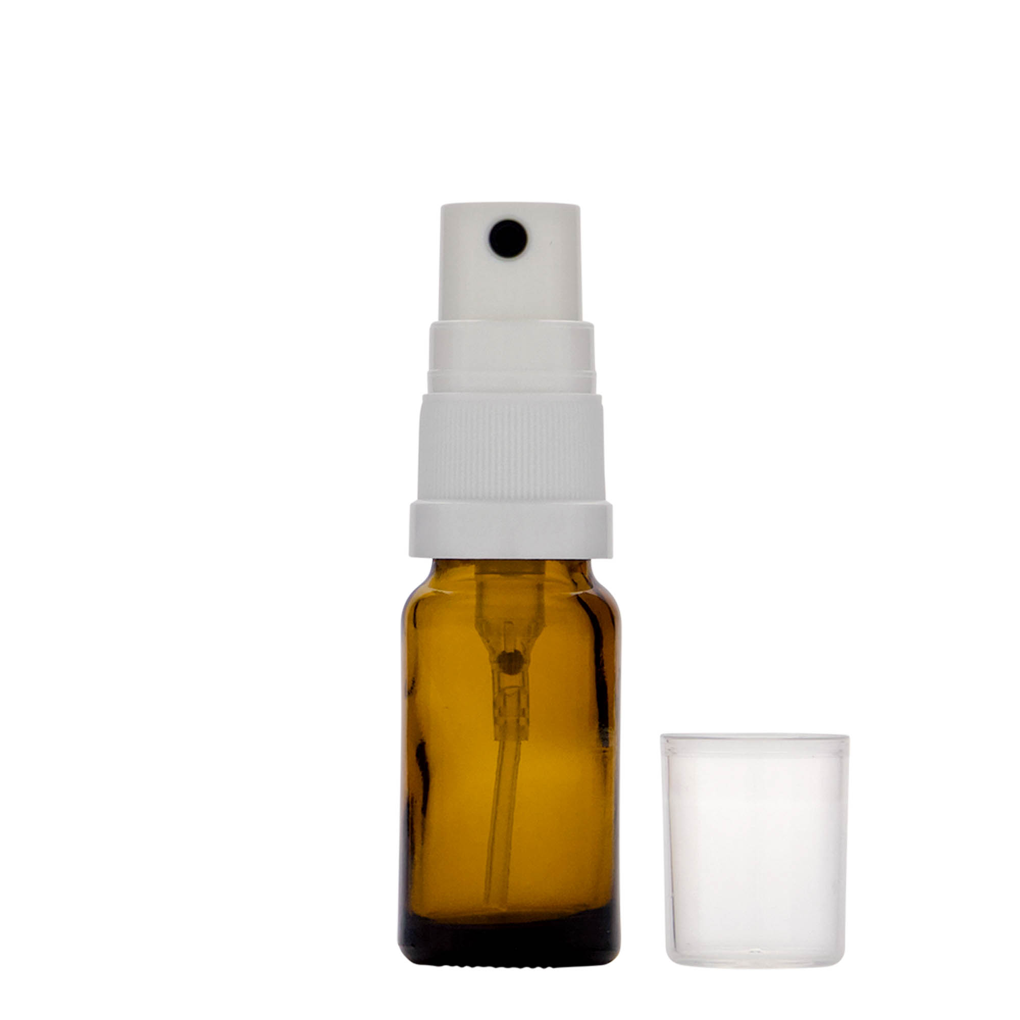 10 ml lékovka se sprejem, sklo, hnědá, hrdlo: DIN 18 10 ml lékovka se sprejem, sklo, hnědá, hrdlo: DIN 18