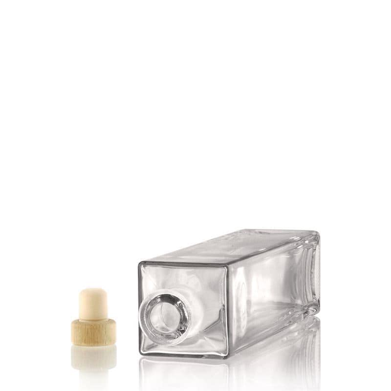 Skleněná lahev 500 ml 'Rafaello', čtvercová, uzávěr: korek