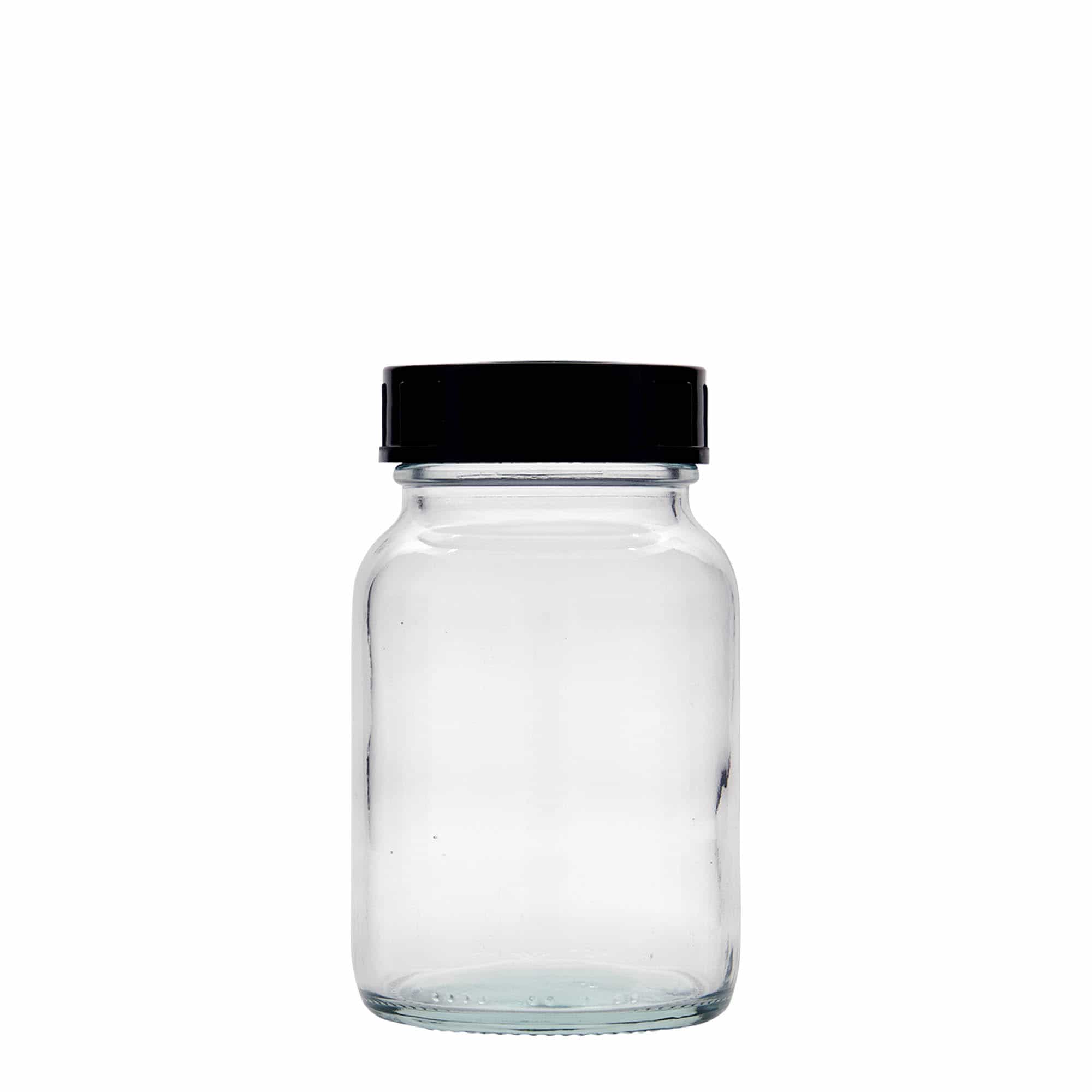 Sklenice s širokým hrdlem 250 ml, uzávěr: DIN 55