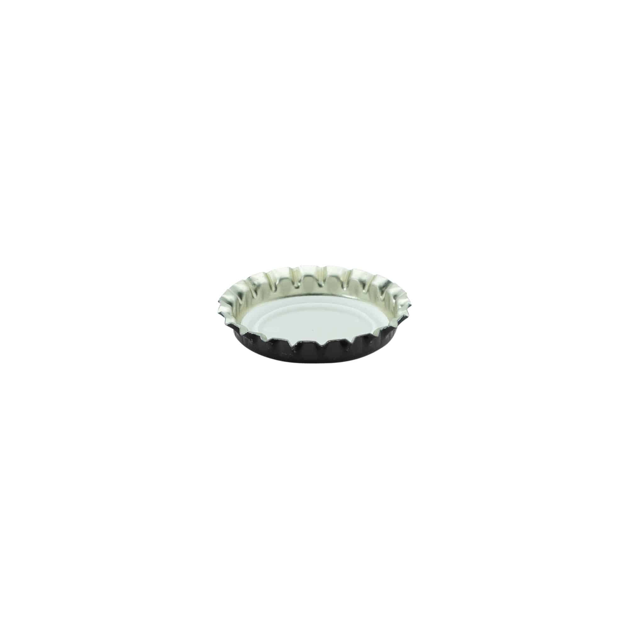Korunkový uzávěr 26 mm, kov, černý Korunkový uzávěr 26 mm, kov, černý