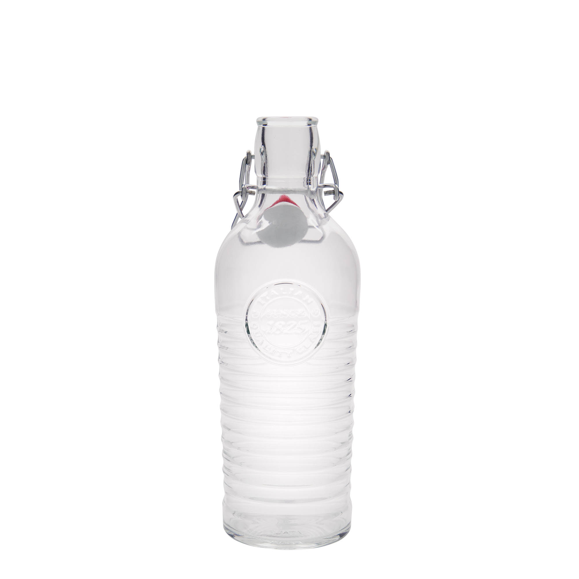 750 ml skleněná láhev 'Officina 1825', hrdlo: uzávěr s pákou