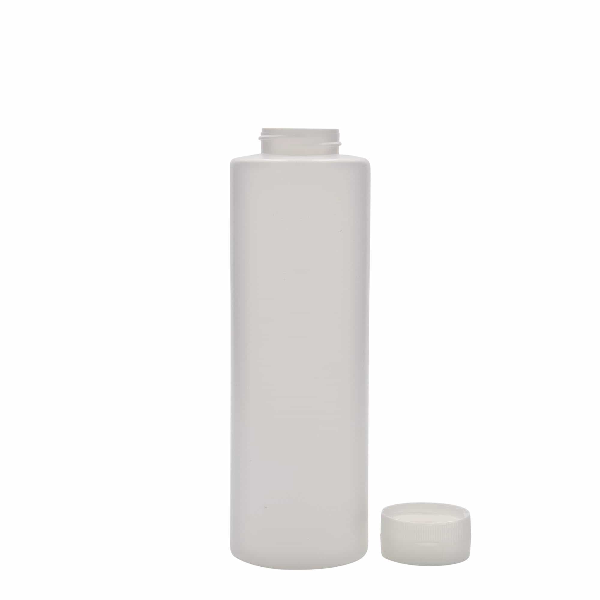 Lahev na omáčku 500 ml , plast LDPE, bílá, uzávěr: 38/400