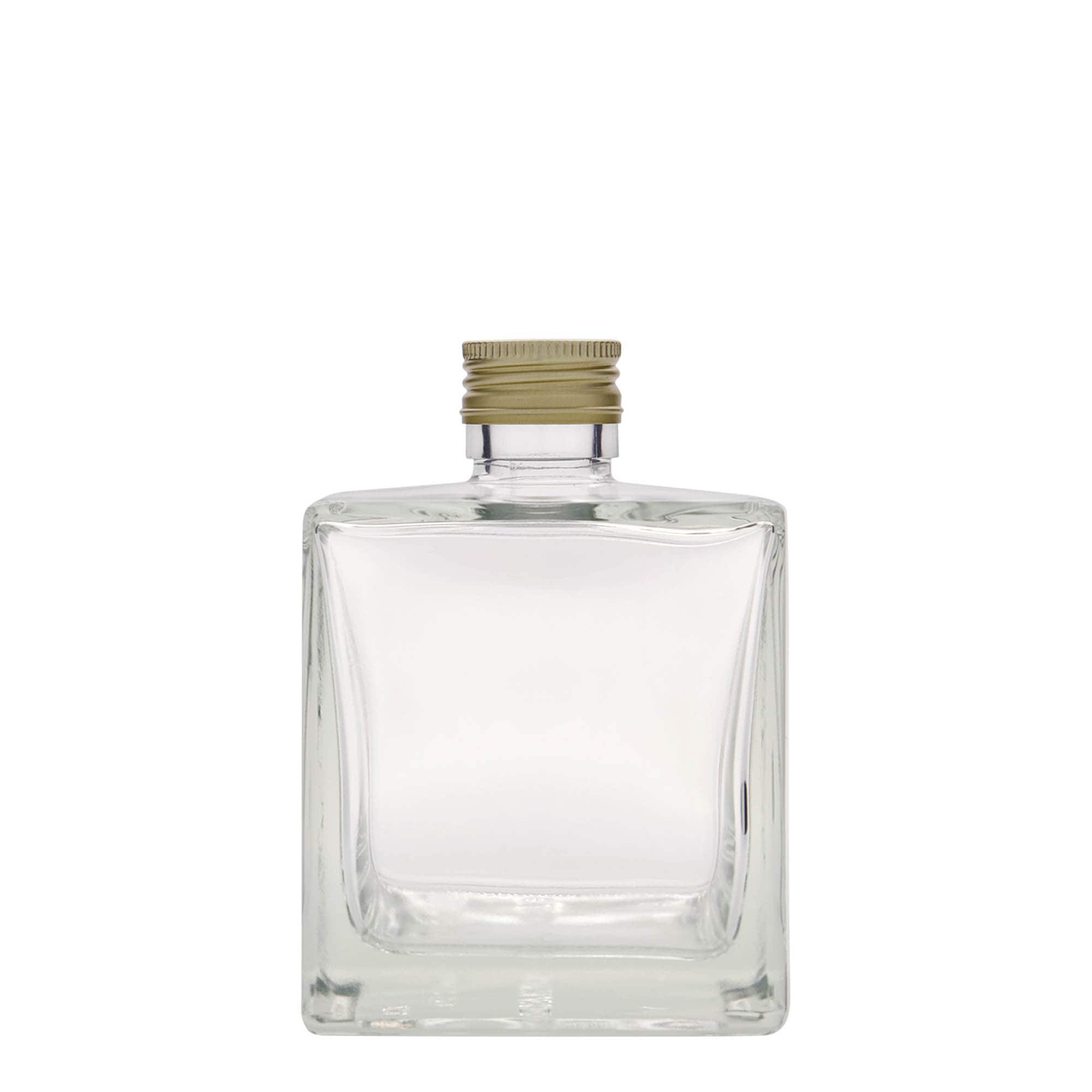 500 ml skleněná láhev 'Cube', čtvercová, hrdlo: PP 31,5