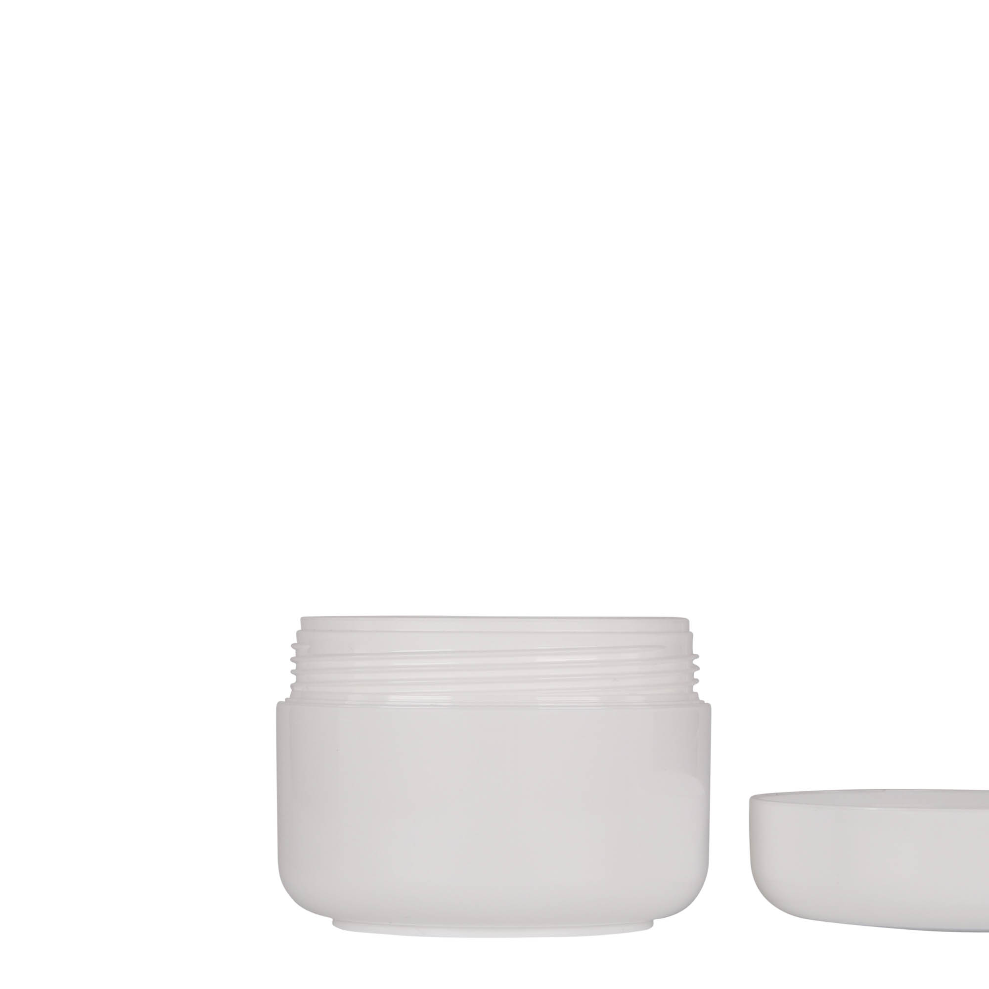 150 ml plastová dóza 'Bianca', PP, bílá, hrdlo: šroubovací uzávěr