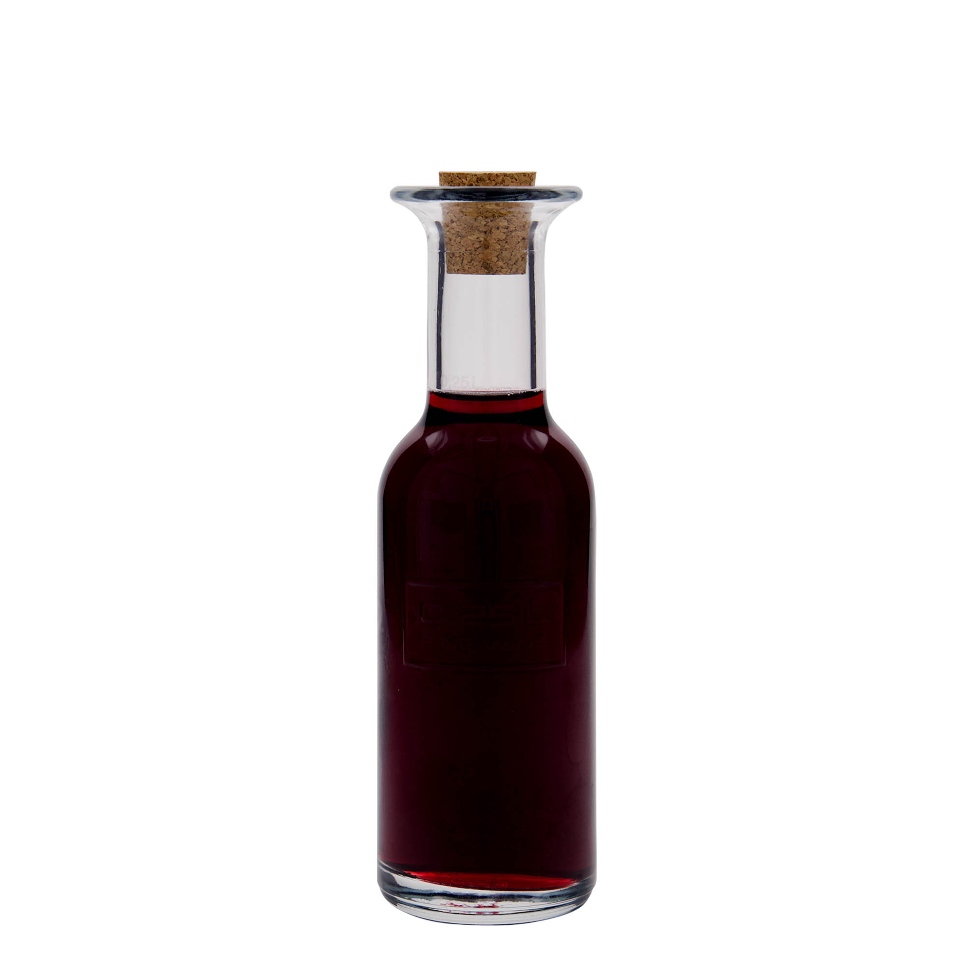 250 ml skleněná láhev 'Optima Fine Wine', hrdlo: korek