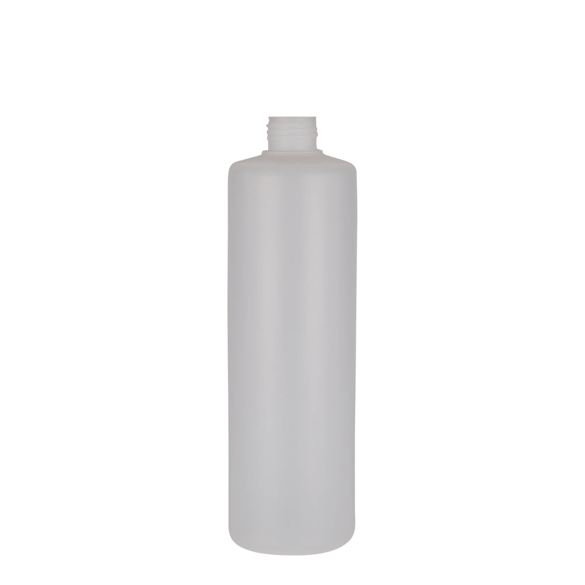 500 ml kulatá láhev, plast PE, přírodní, hrdlo: šroubovací uzávěr 500 ml kulatá láhev, plast PE, přírodní, hrdlo: šroubovací uzávěr