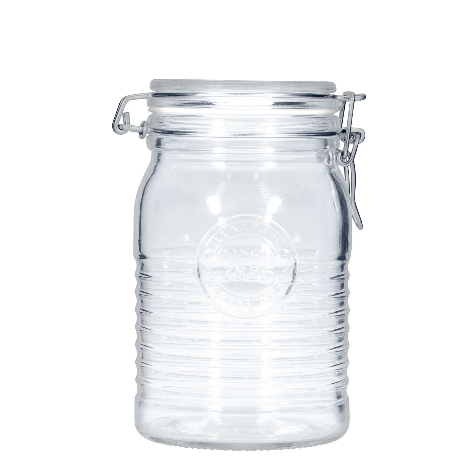 Sklenice s drátěným uzávěrem 1000 ml 'Officina 1825', uzávěr: drátěný uzávěr Sklenice s drátěným uzávěrem 1000 ml 'Officina 1825', uzávěr: drátěný uzávěr