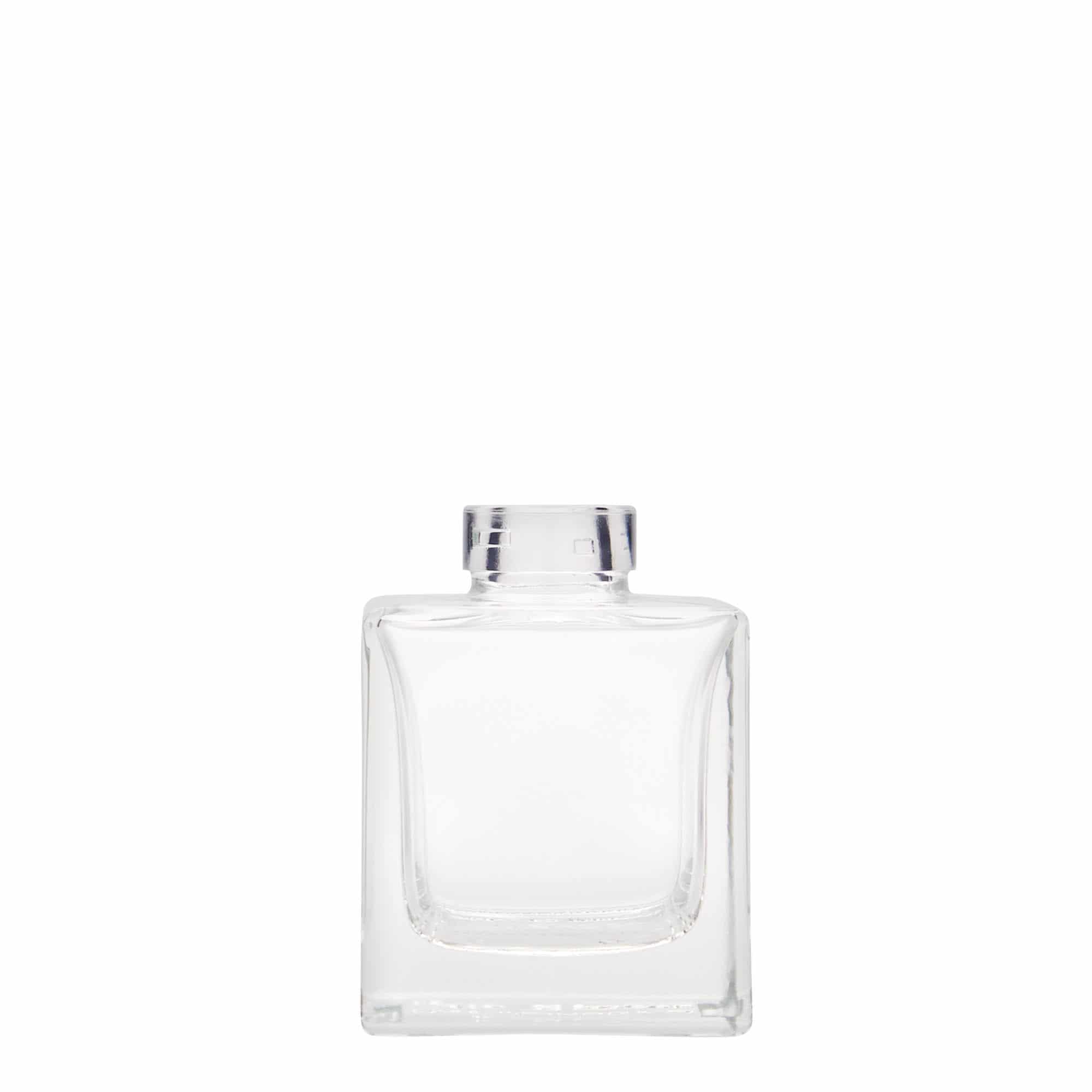 Skleněná lahev 100 ml 'Cube', čtvercová, uzávěr: korek Skleněná lahev 100 ml 'Cube', čtvercová, uzávěr: korek