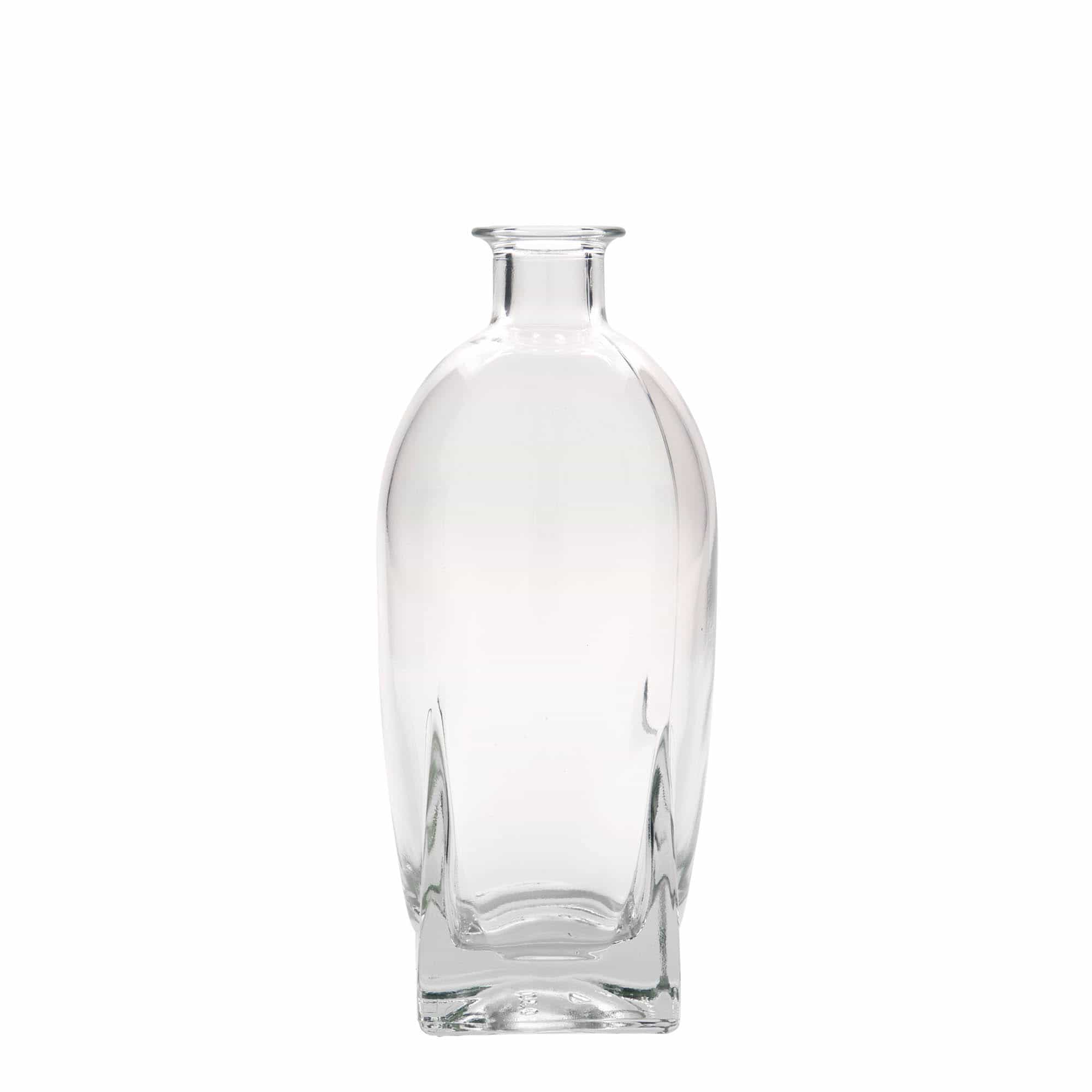 Skleněná lahev 500 ml 'Zino', čtvercová, uzávěr: korek