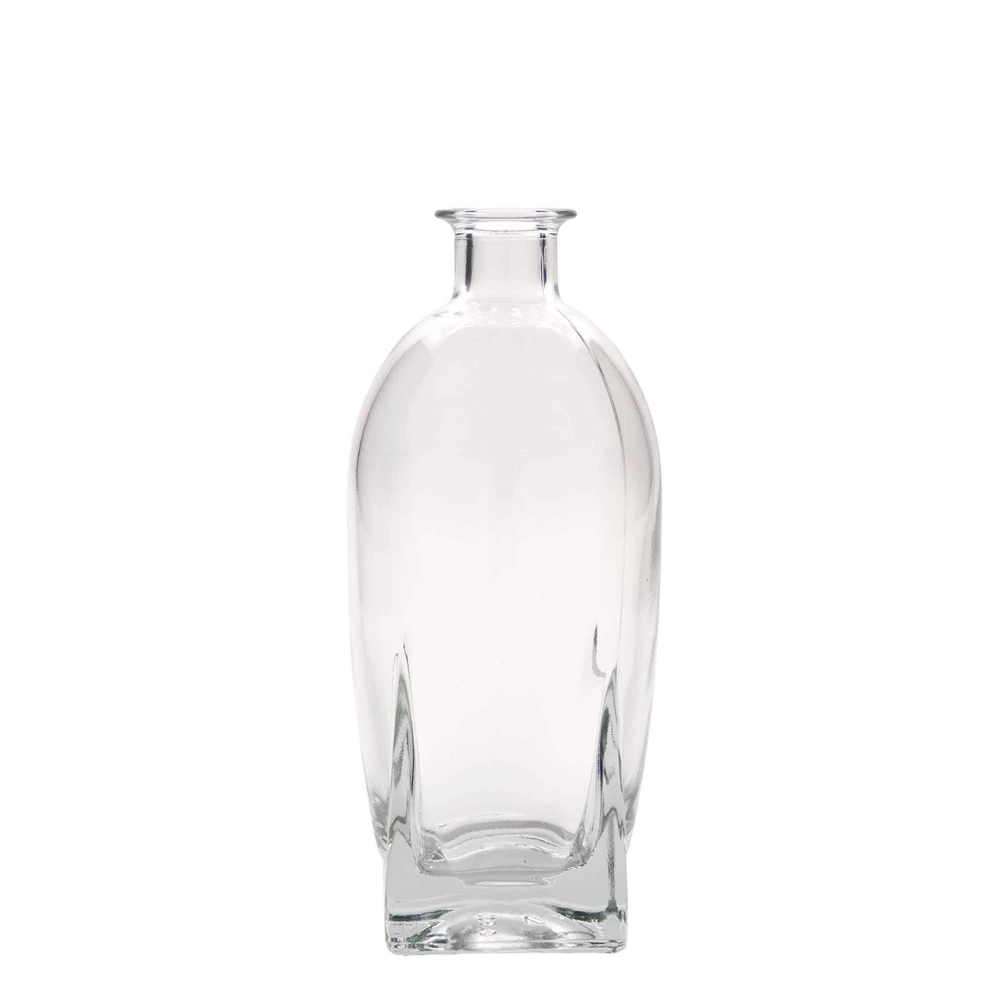 500 ml skleněná láhev 'Zino', čtvercová, hrdlo: korek 500 ml skleněná láhev 'Zino', čtvercová, hrdlo: korek