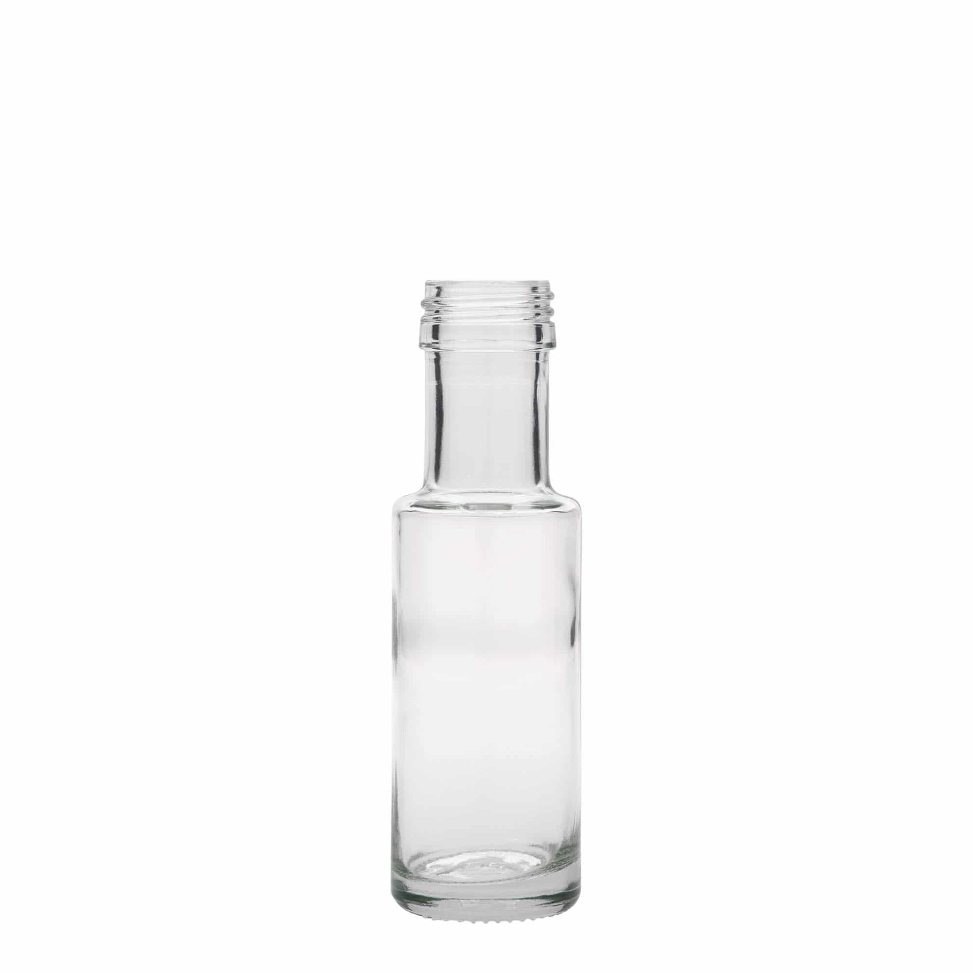 100 ml skleněná lahvička „Dorica“, hrdlo: PP 31,5