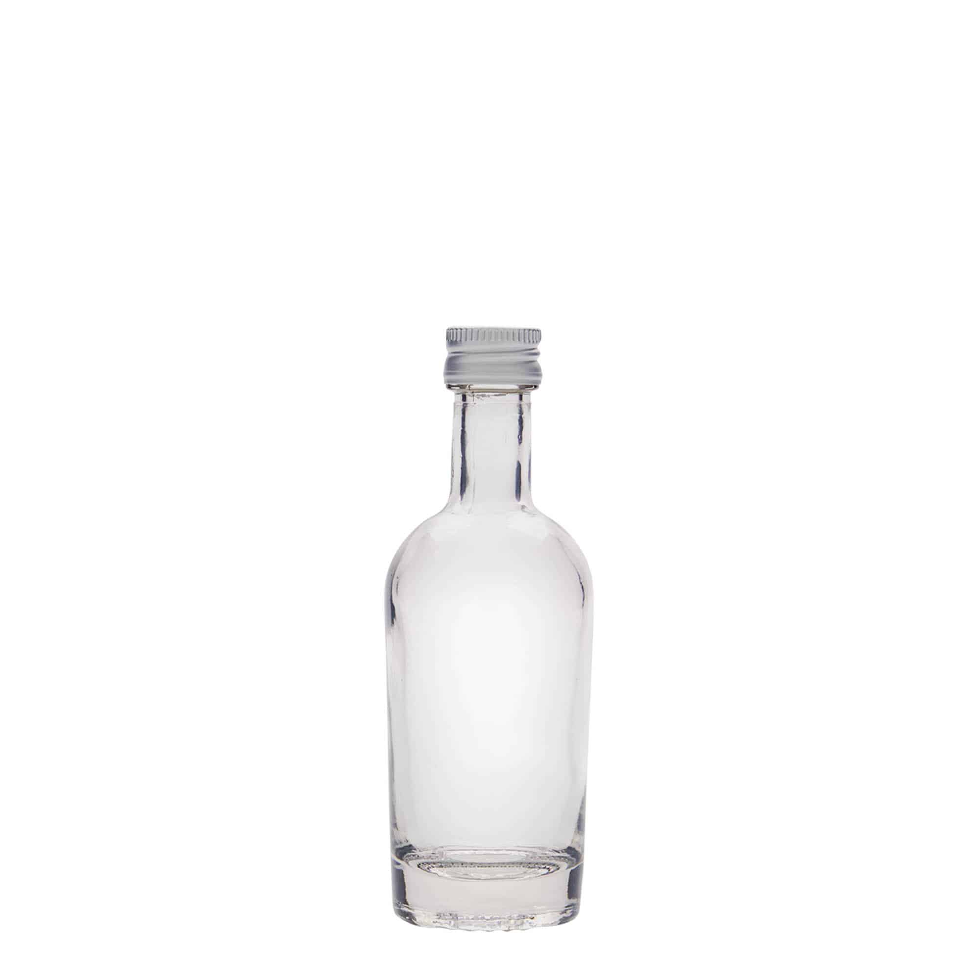 50 ml skleněná lahvička „Pepe“, hrdlo: PP 18