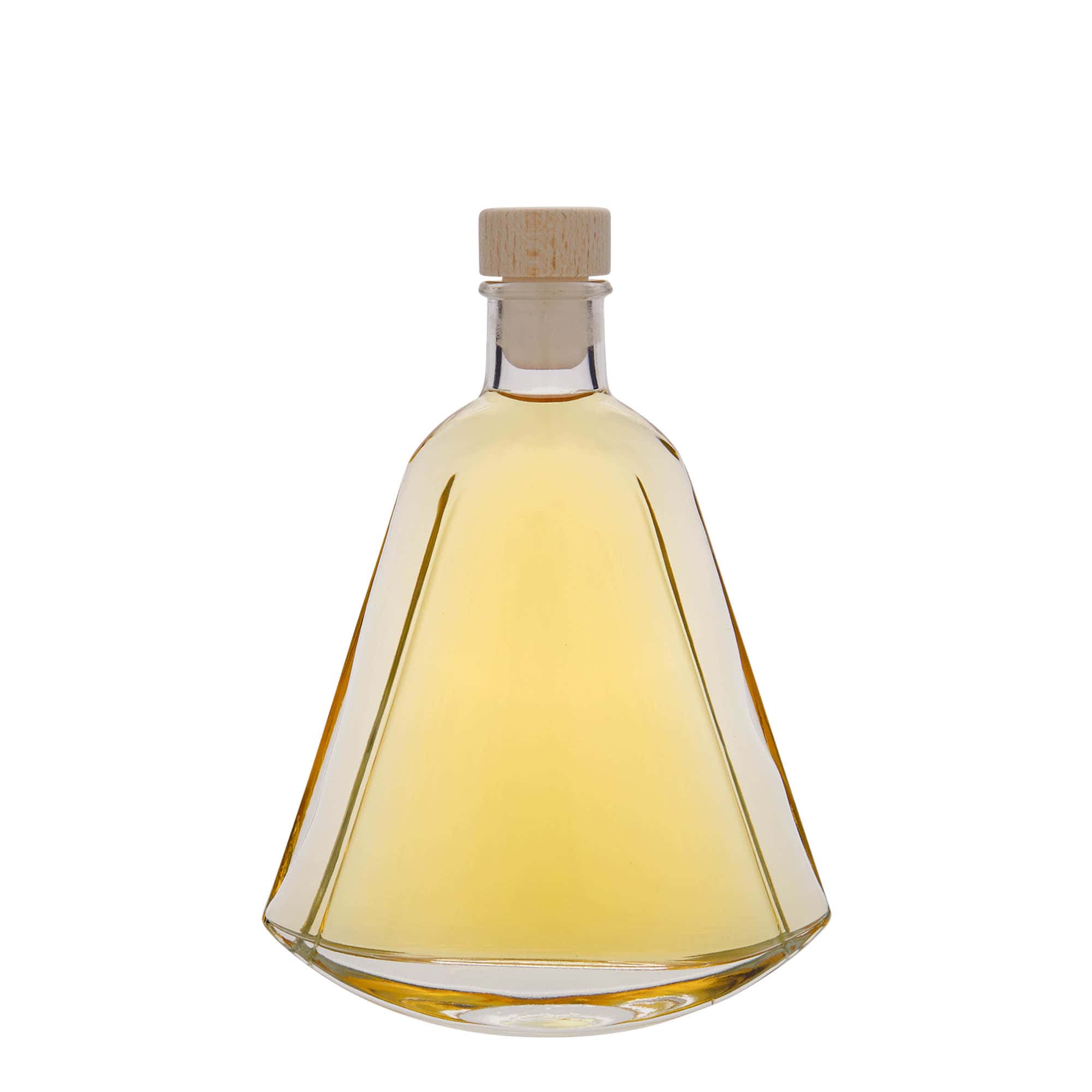Skleněná lahev 200 ml 'Maurizio', oválná, uzávěr: korek