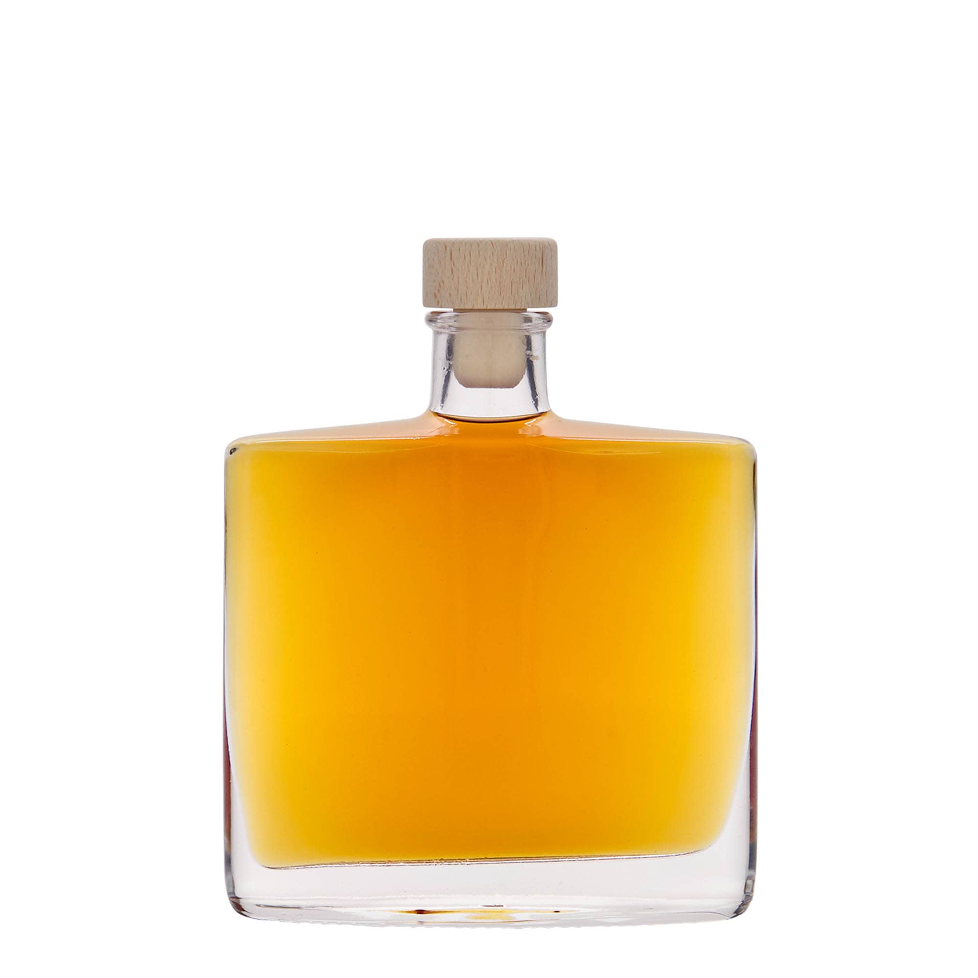Skleněná lahev 200 ml 'Zorbas', oválná, uzávěr: korek
