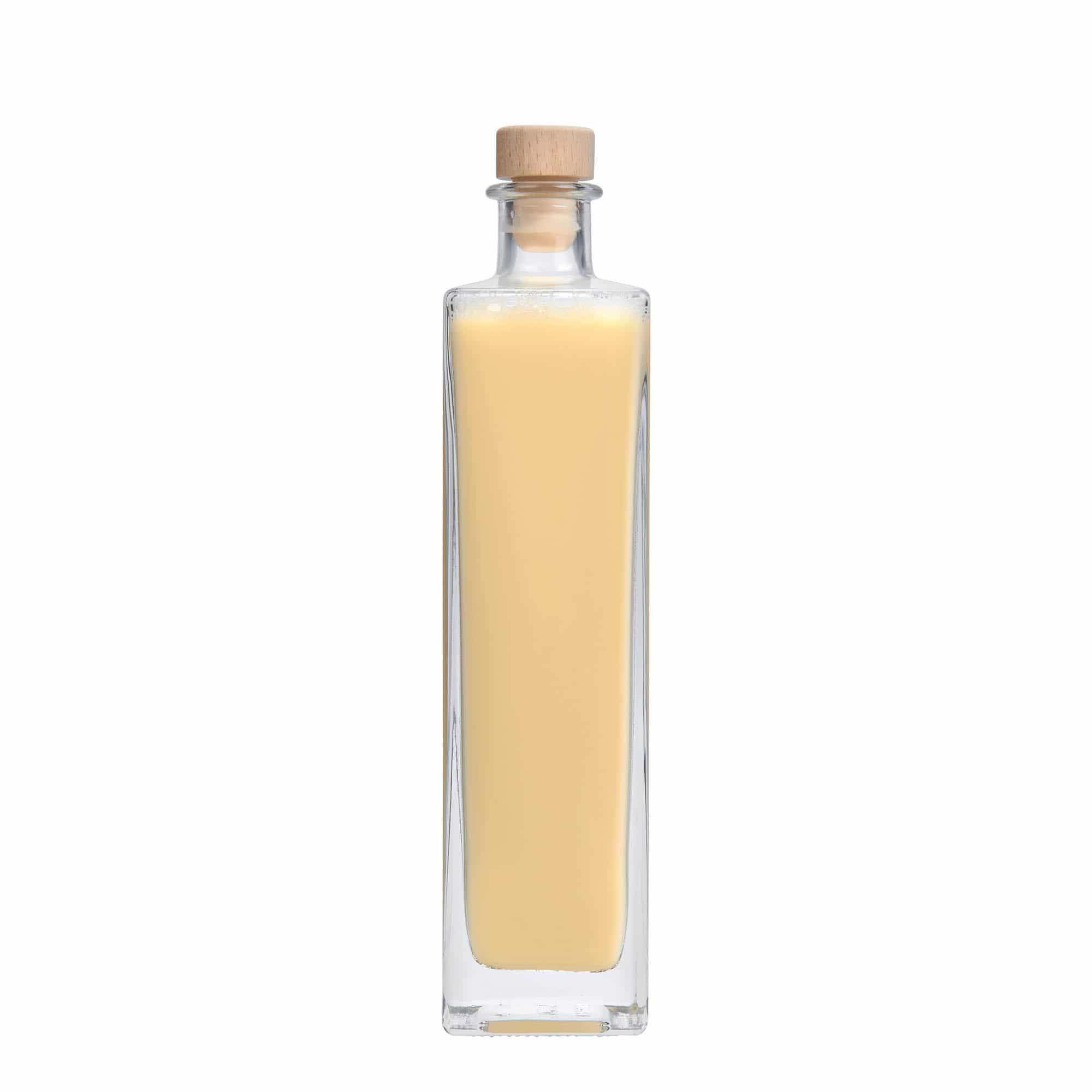 500 ml skleněná láhev 'Rafaello', čtvercová, hrdlo: korek