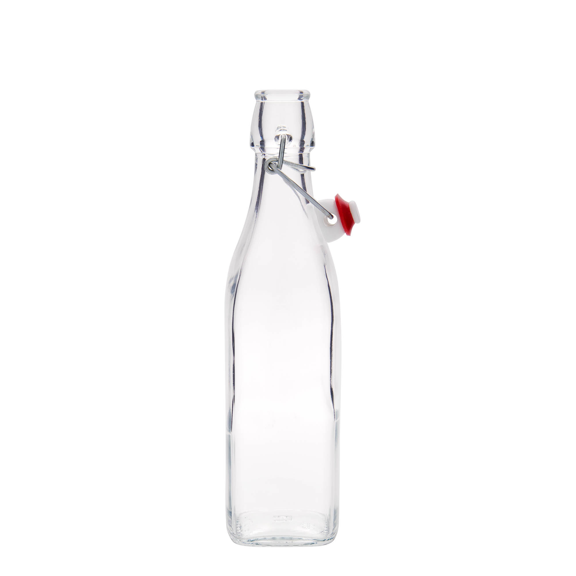 500 ml skleněná láhev 'Swing, čtvercová, hrdlo: závěsný uzávěr 500 ml skleněná láhev 'Swing, čtvercová, hrdlo: závěsný uzávěr