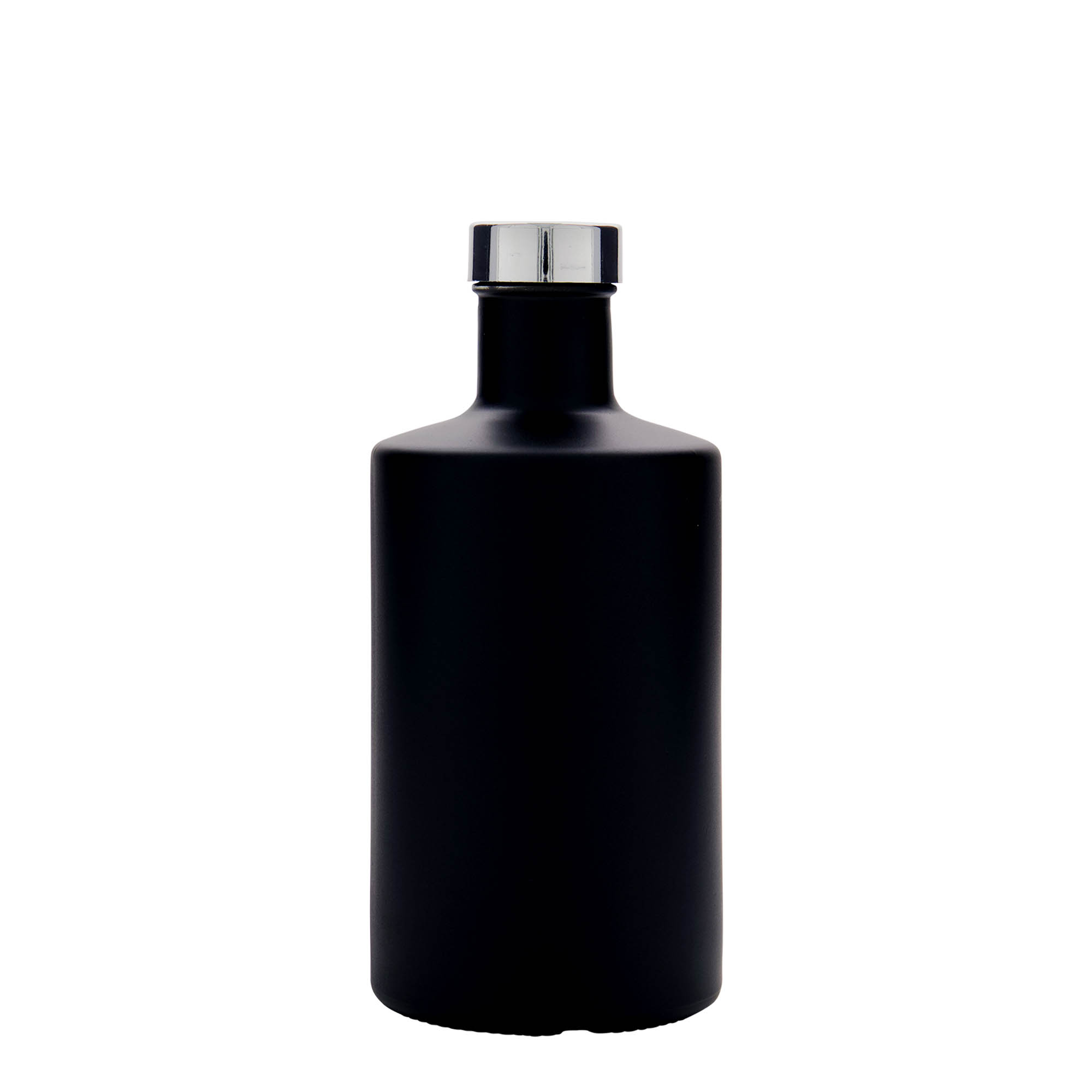 500 ml skleněná láhev 'Caroline', černá, hrdlo: GPI 33