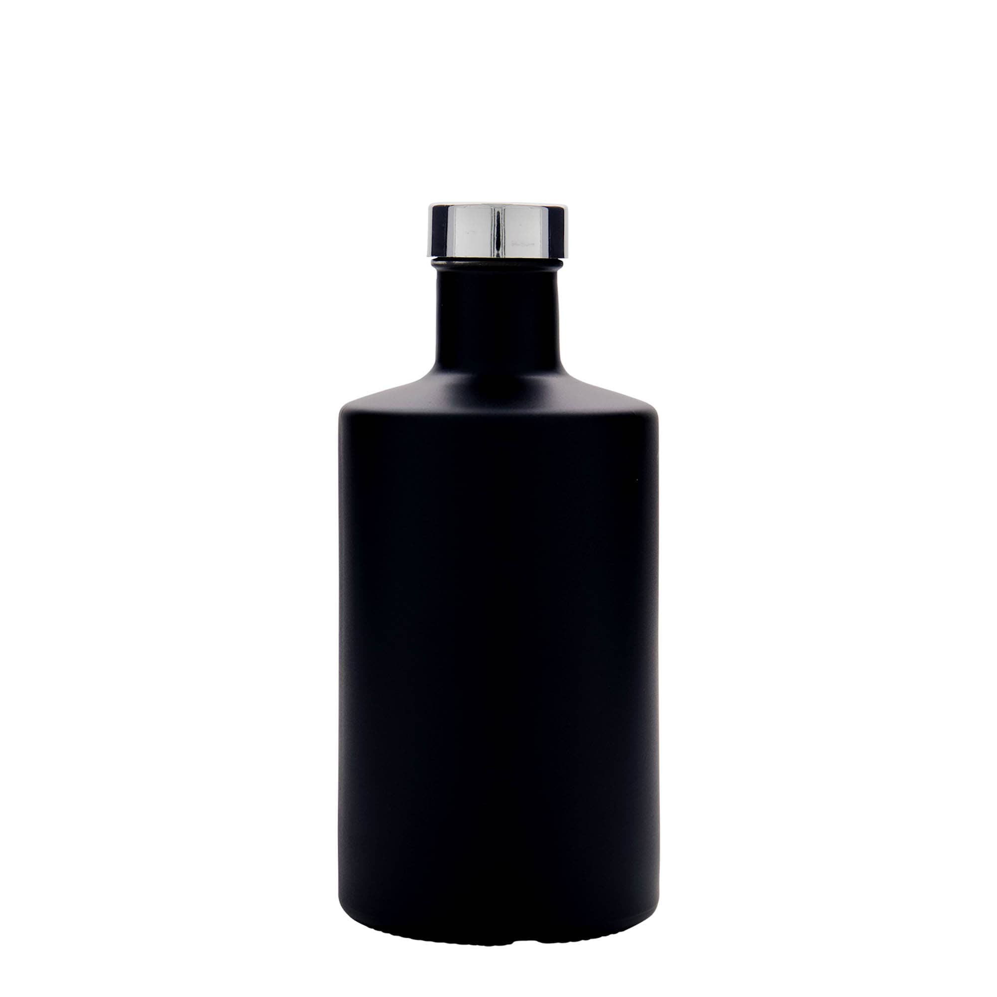 500 ml skleněná láhev 'Caroline', černá, hrdlo: GPI 33