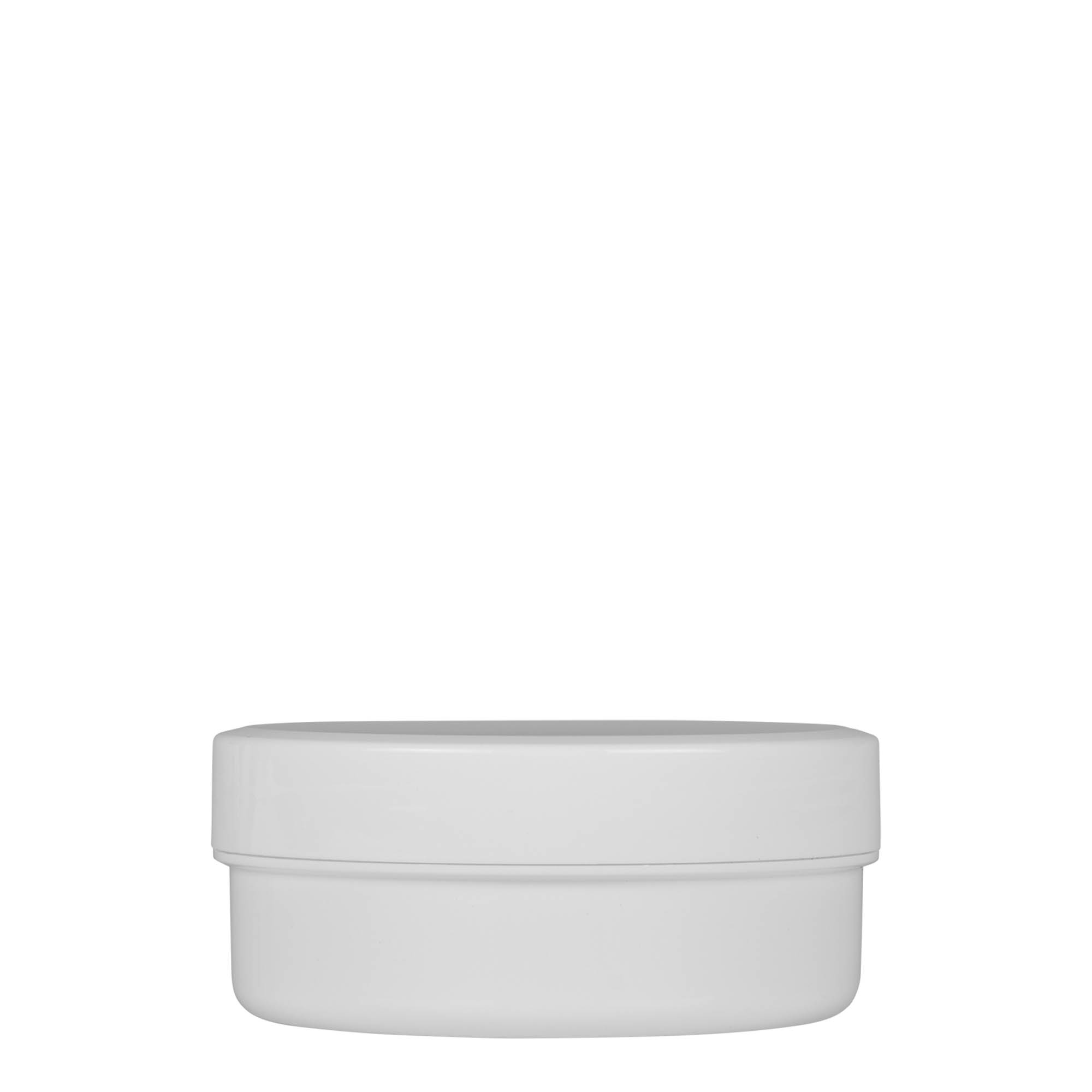 125 ml plastová dóza 'White Line', PP, bílá, hrdlo: šroubovací uzávěr 125 ml plastová dóza 'White Line', PP, bílá, hrdlo: šroubovací uzávěr