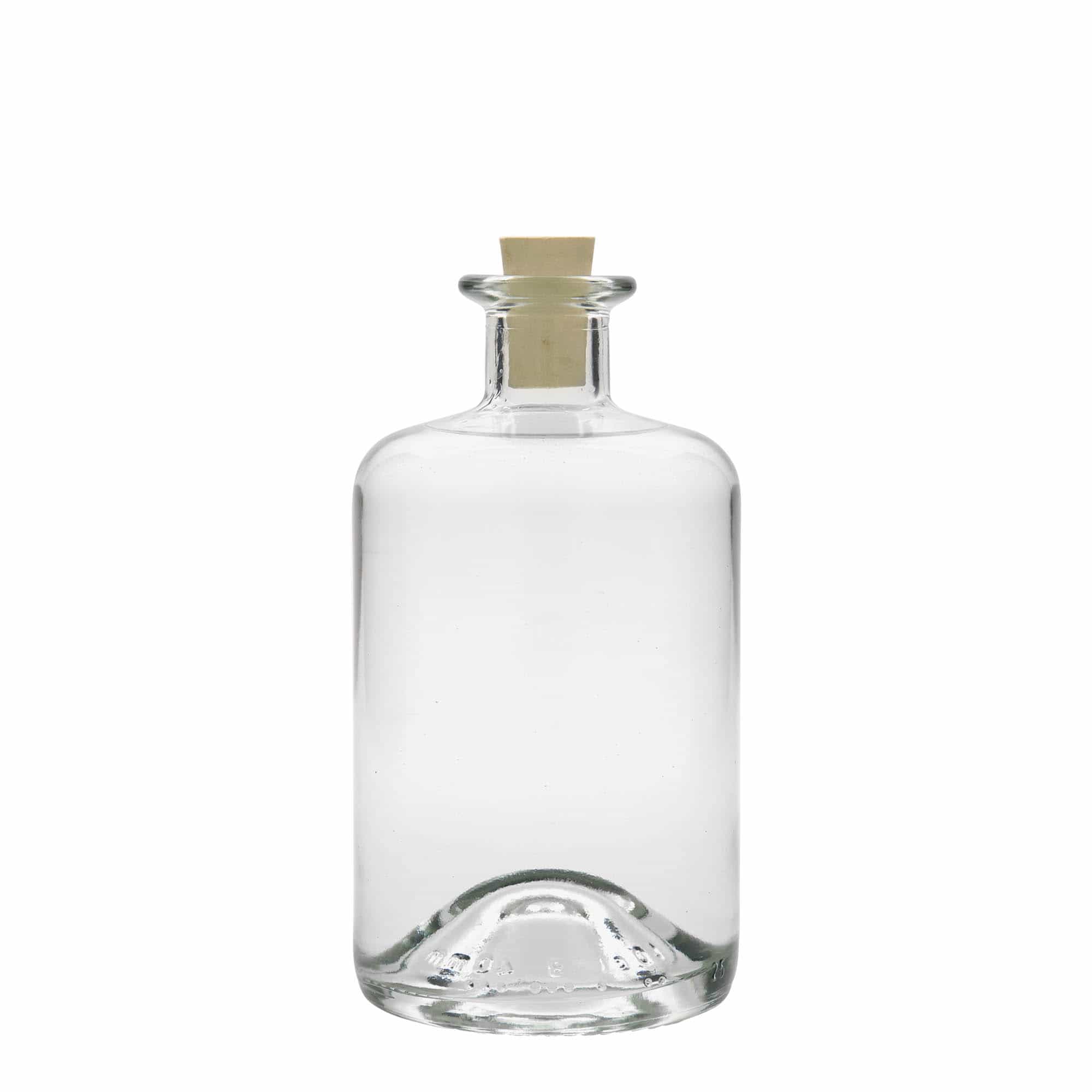Skleněná lahev 500 ml lékárenská, uzávěr: korek