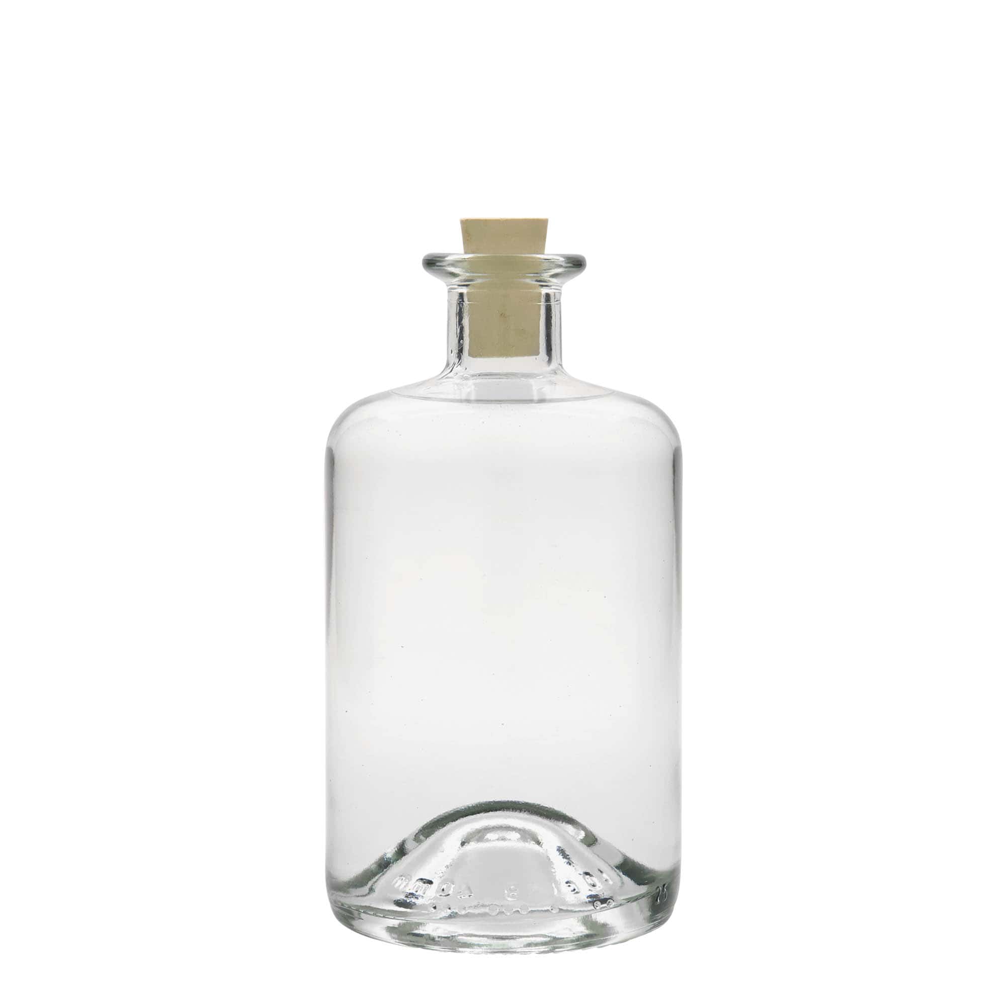 500 ml skleněná lahev lékárníka, hrdlo: korek