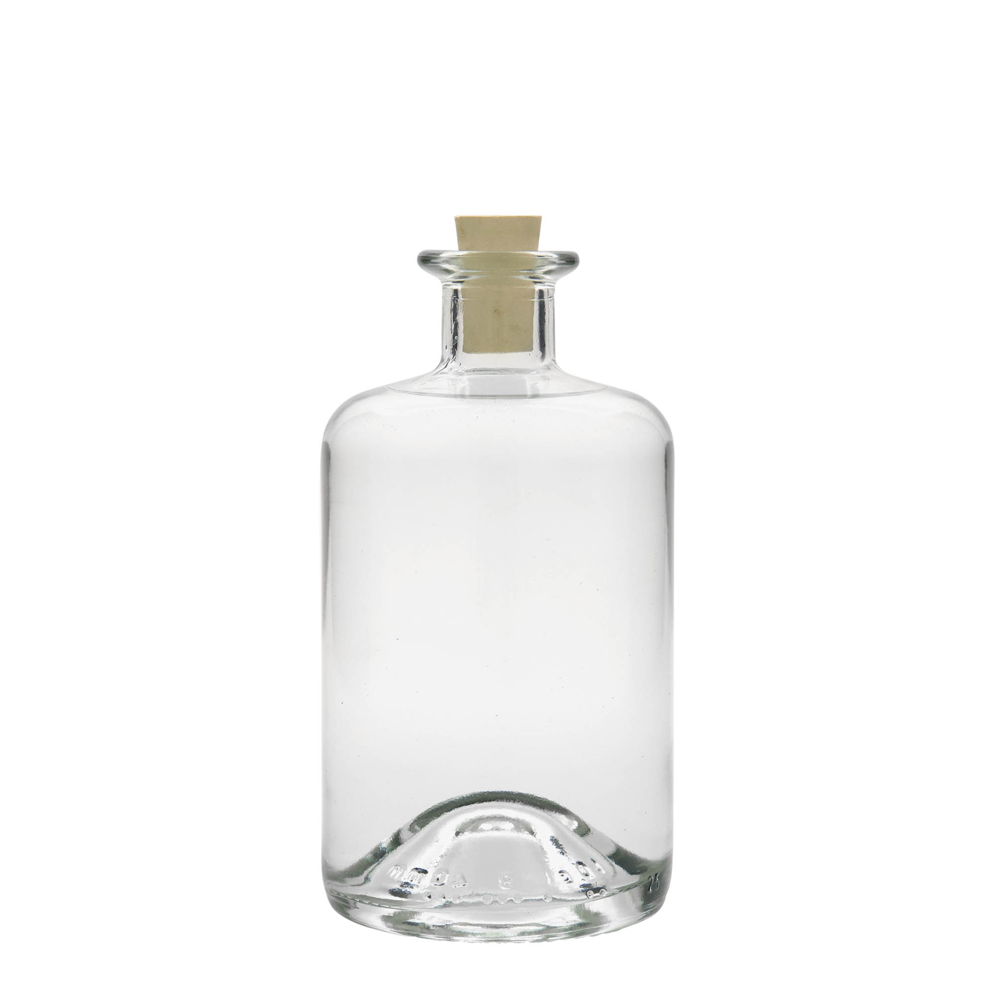 500 ml skleněná lahev lékárníka, hrdlo: korek