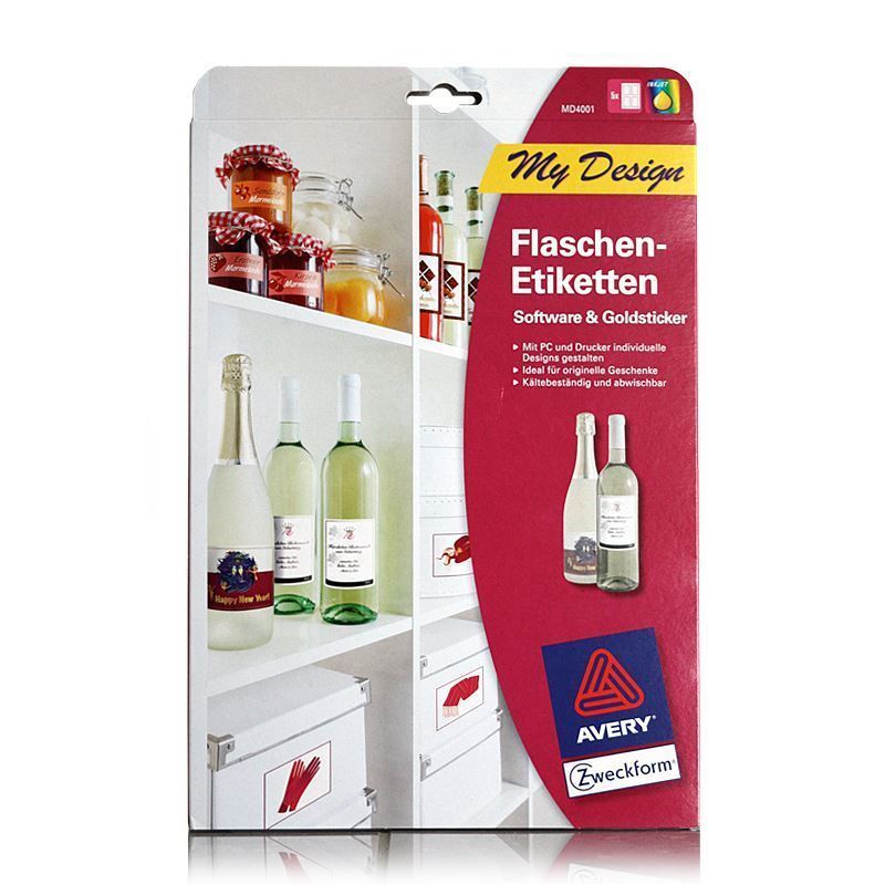 Samolepicí štítky, 20 archů, papír, bílá