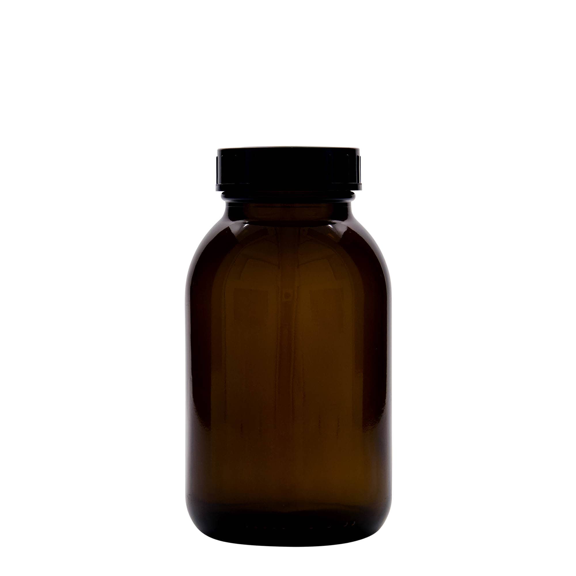 500 ml širokohrdlá sklenice, hnědá, hrdlo: DIN 55