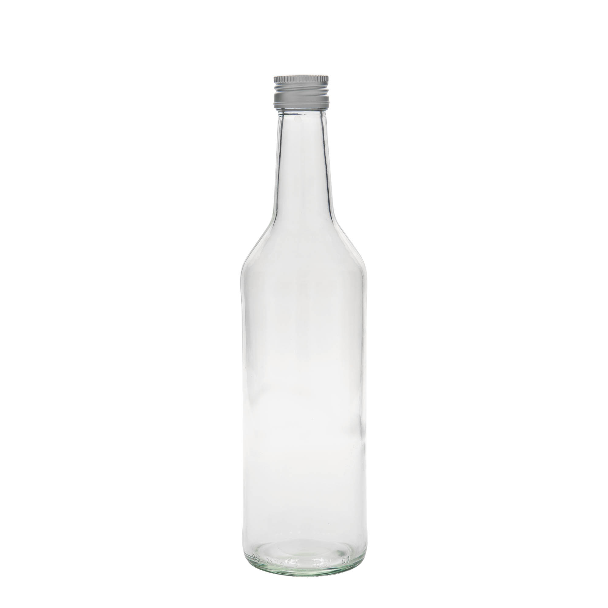 500 ml skleněná láhev s rovný hrdlem, hrdlo: PP 28