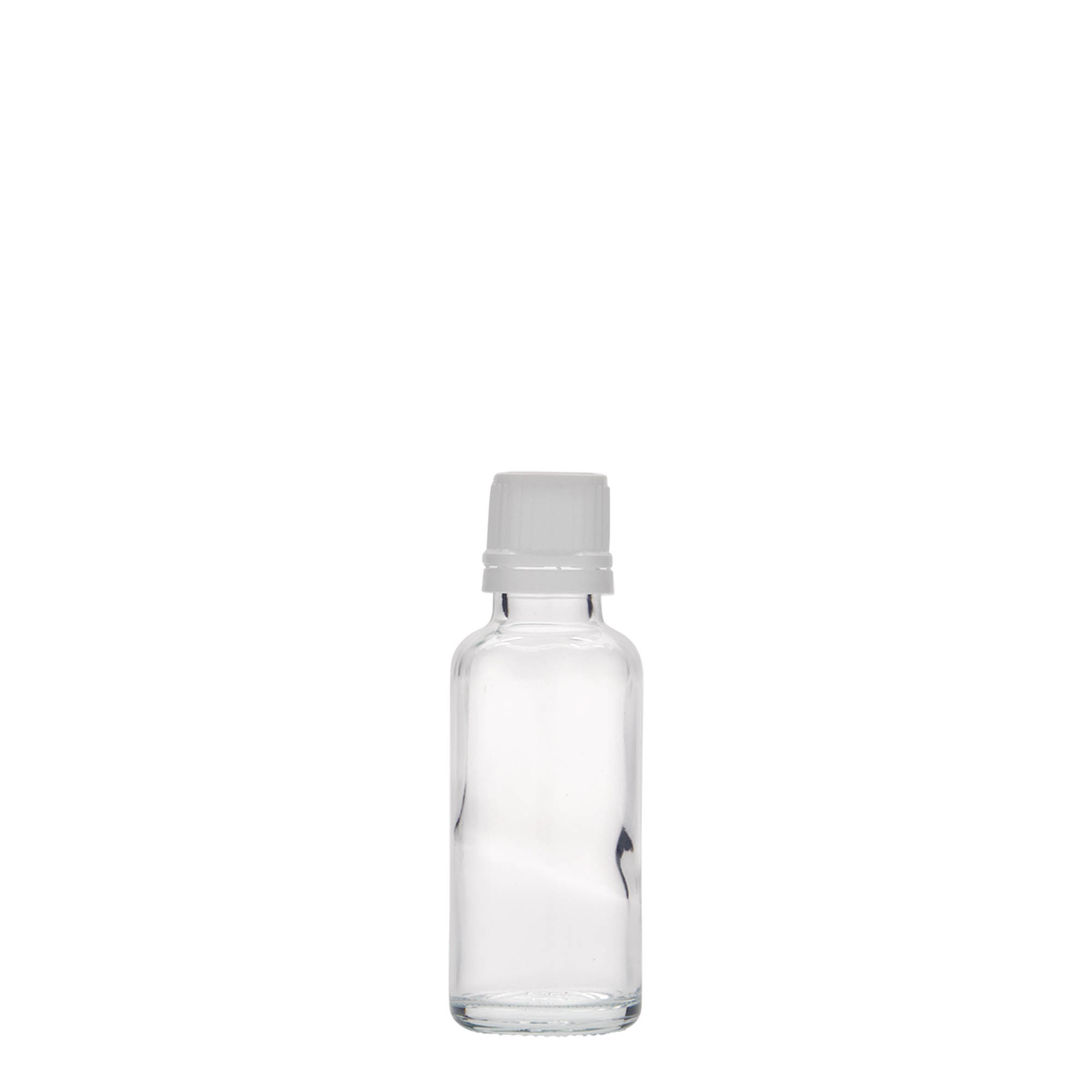 30 ml lékovka, sklo, hrdlo: DIN 18