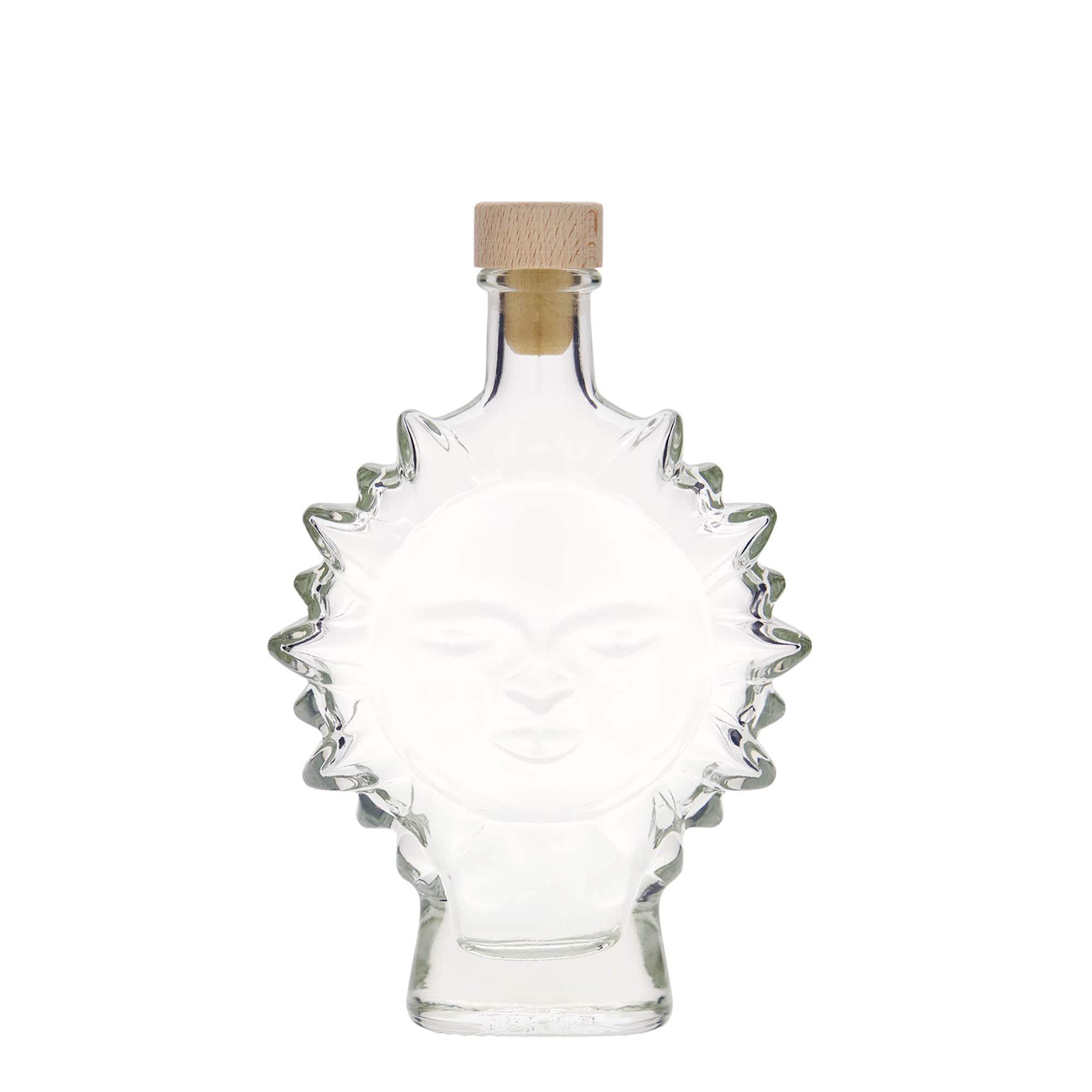 200 ml skleněná láhev „Sonne“, hrdlo: korek