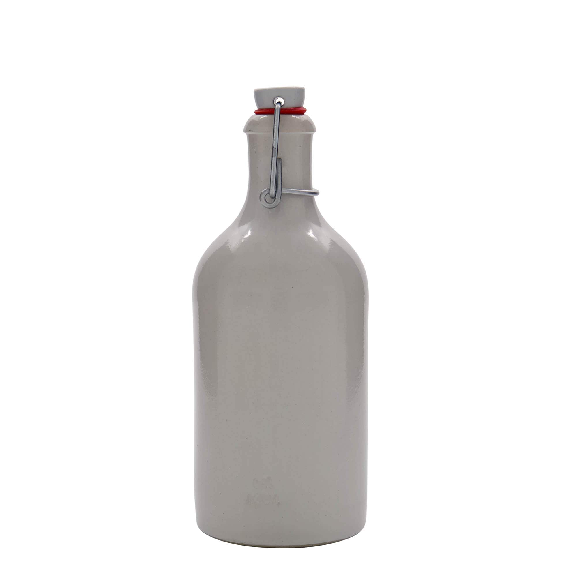 500 ml keramický džbán, kamenina, bílý, hrdlo: uzávěr s pákou