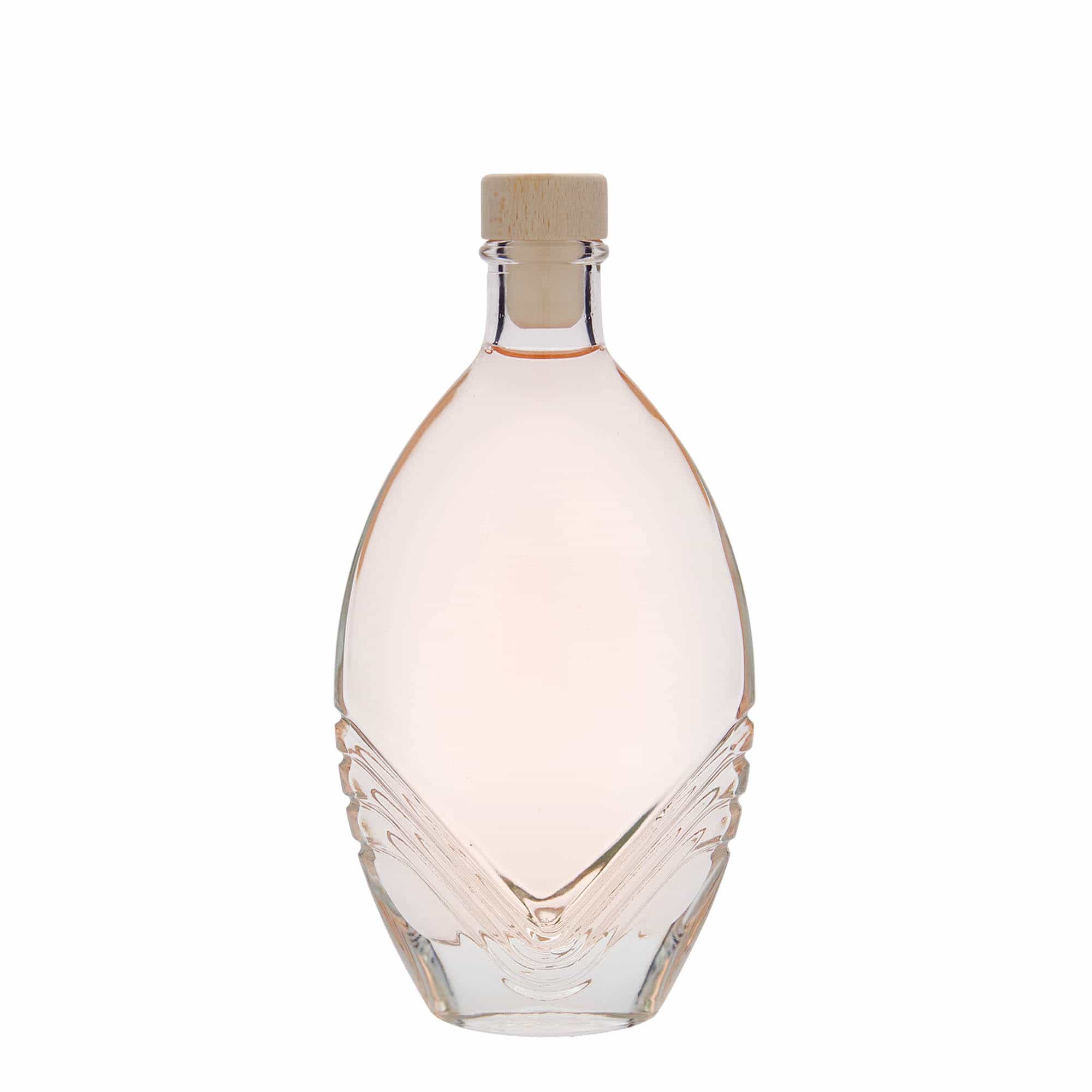Skleněná lahev 200 ml 'Florence', oválná, uzávěr: korek