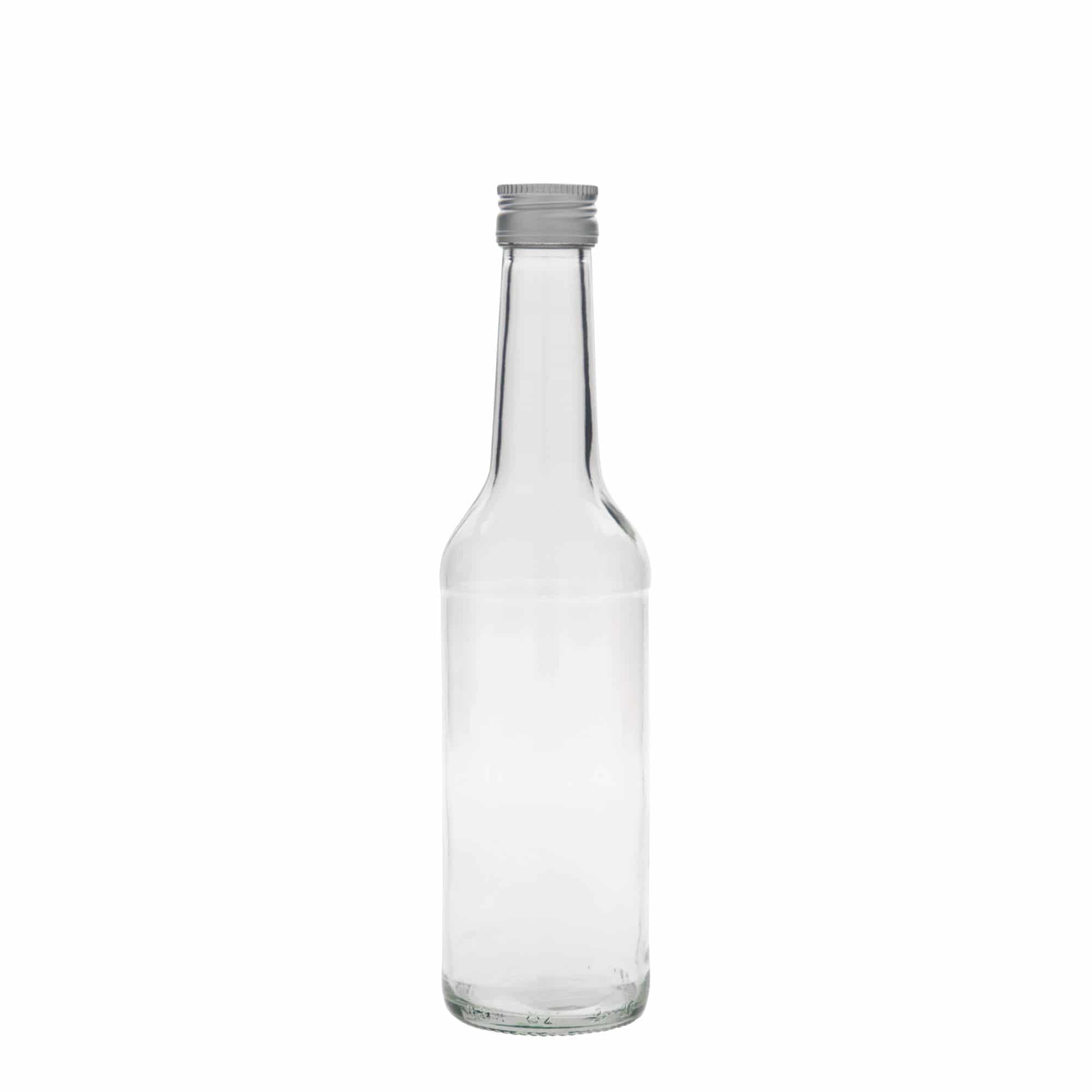 Skleněná lahev 350 ml rovné hrdlo, uzávěr: PP 28