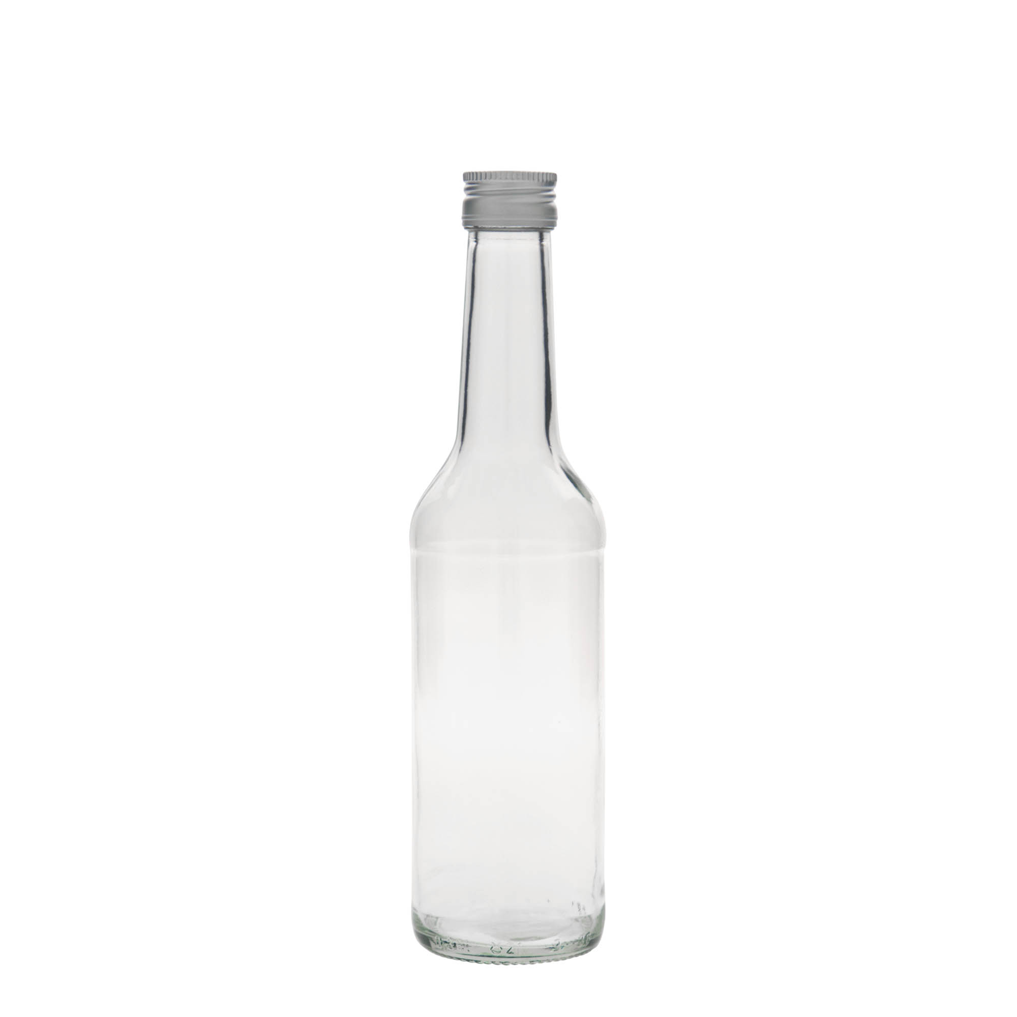 350 ml skleněná láhev s přímým hrdlem, hrdlo: PP 28