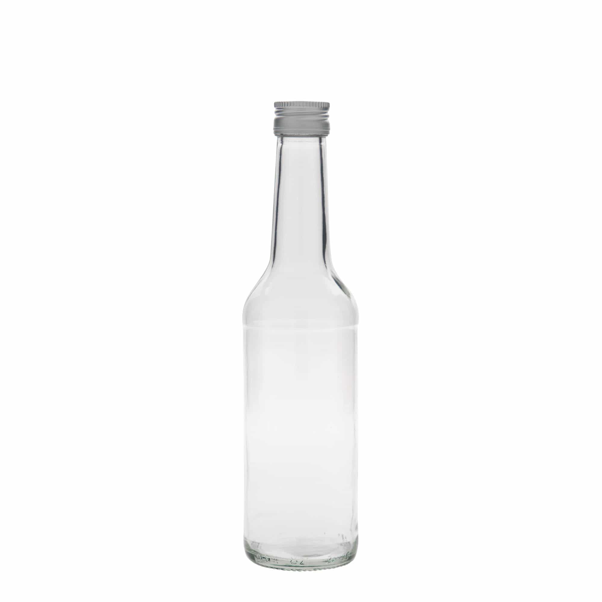 350 ml skleněná láhev s přímým hrdlem, hrdlo: PP 28