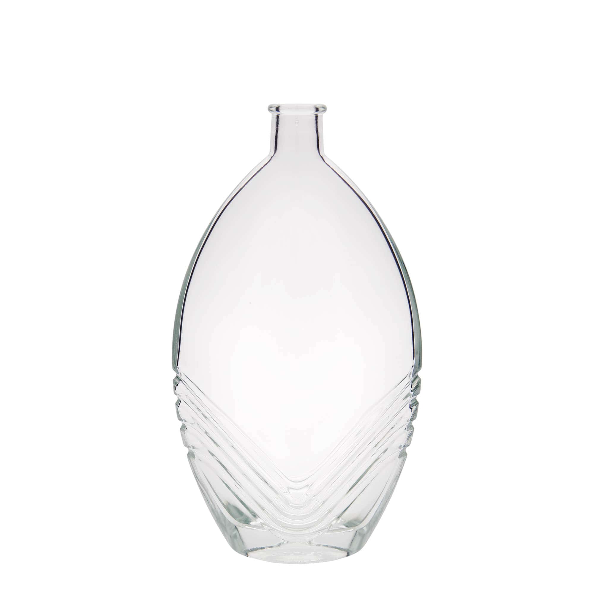Skleněná lahev 500 ml 'Florence', oválná, uzávěr: korek Skleněná lahev 500 ml 'Florence', oválná, uzávěr: korek