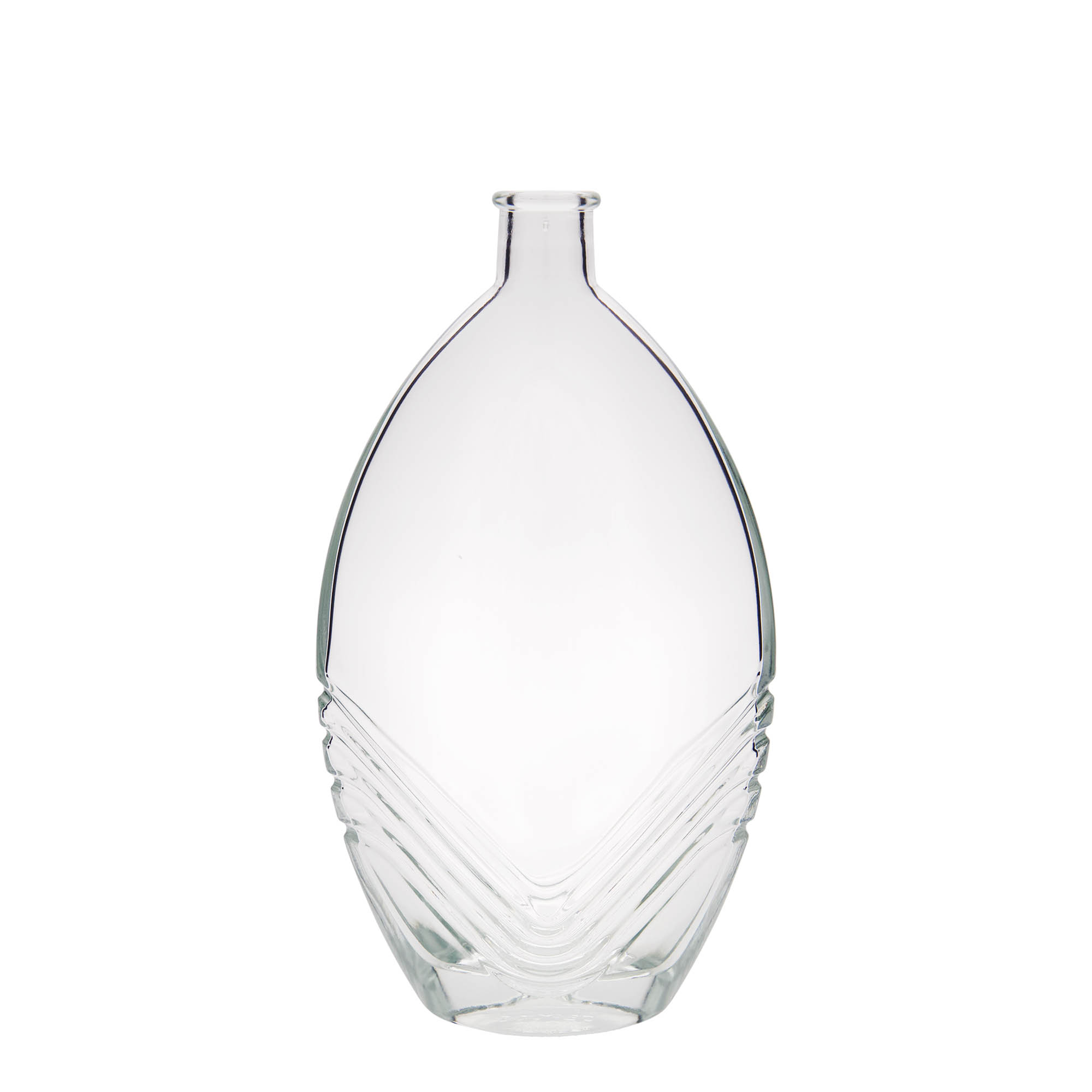 500 ml skleněná láhev „Florence“, oválná, hrdlo: korek
