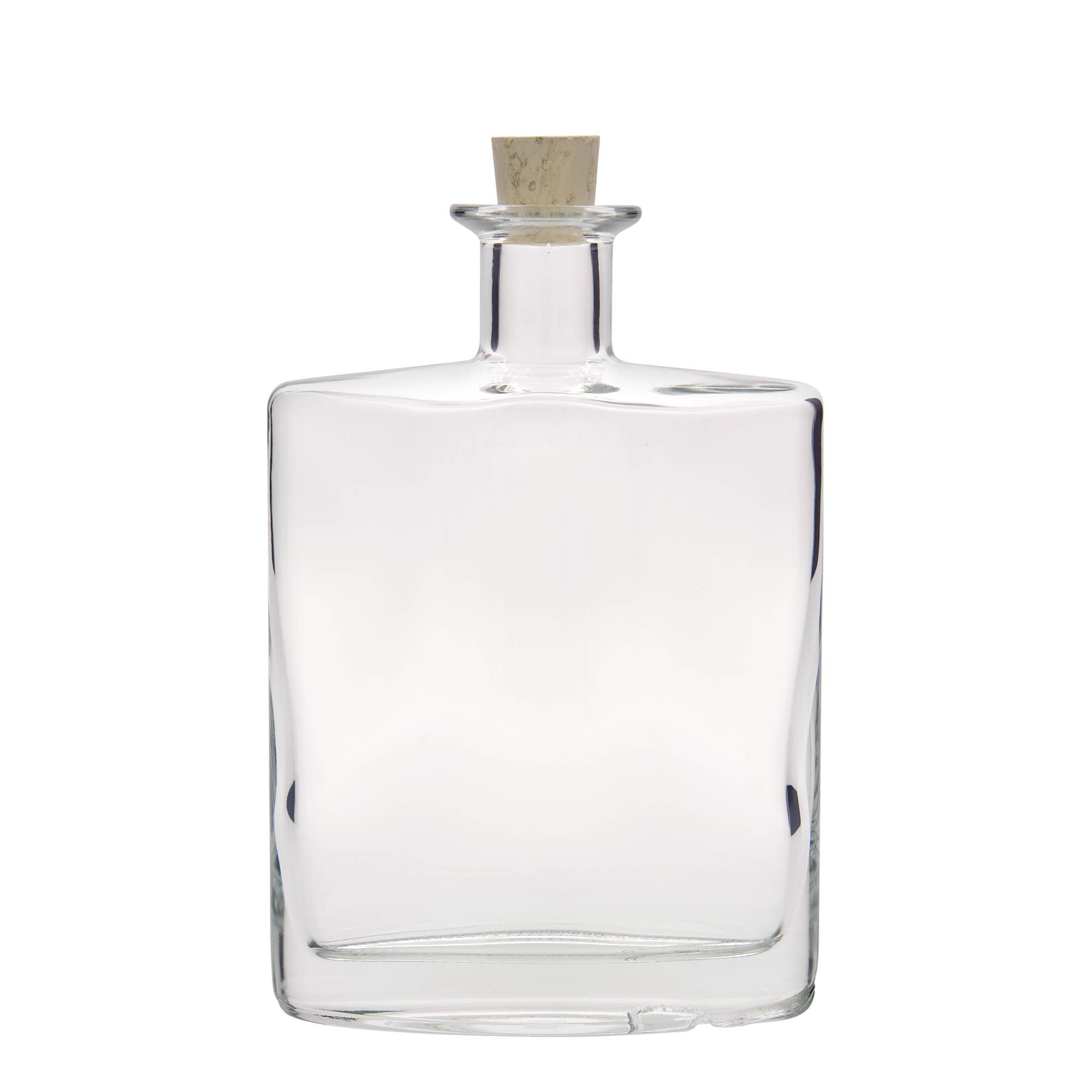 Skleněná lahev 700 ml 'Zorbas', oválná, uzávěr: korek