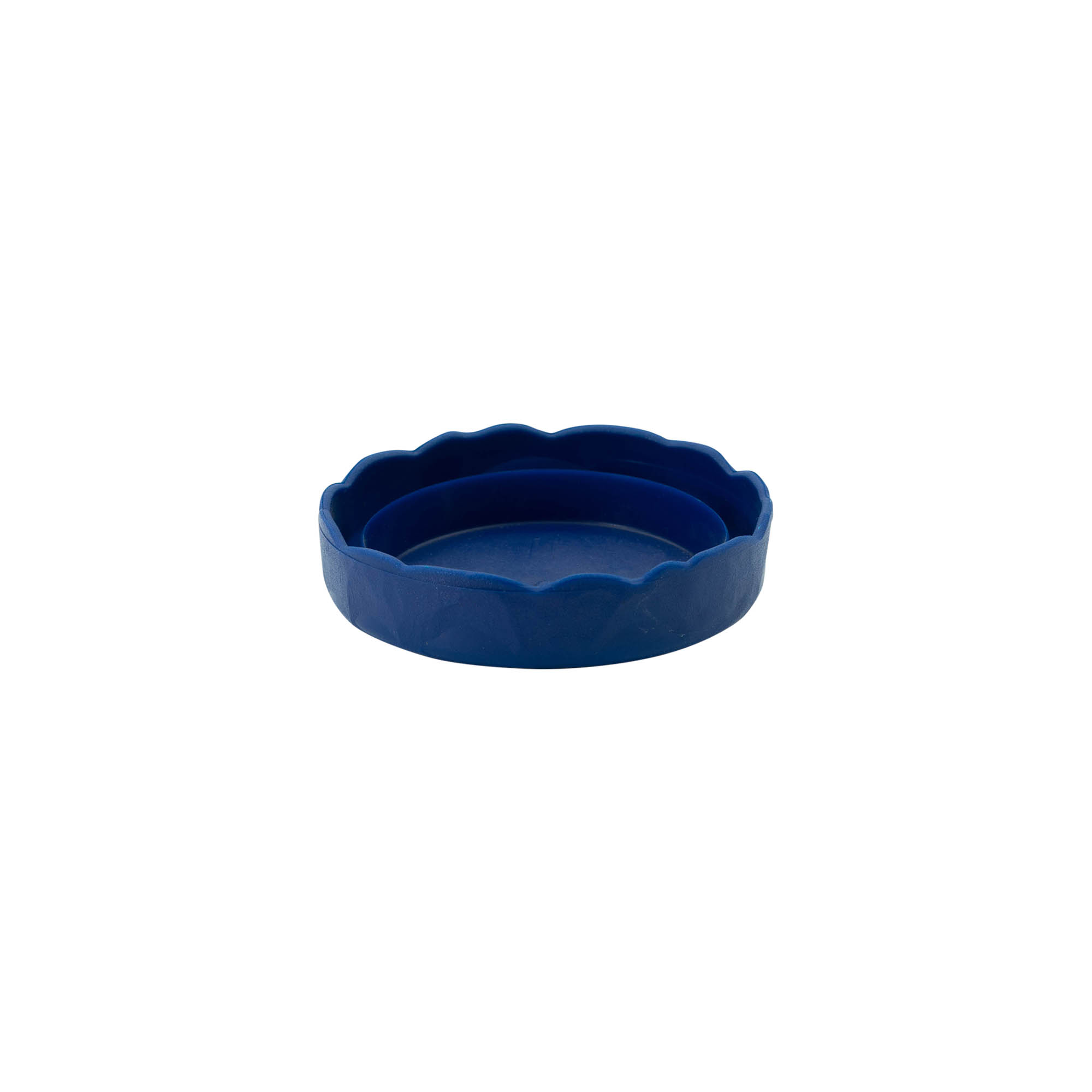 Víčko na hrnec s úzkým hrdlem z keramiky, HDPE plast, modré