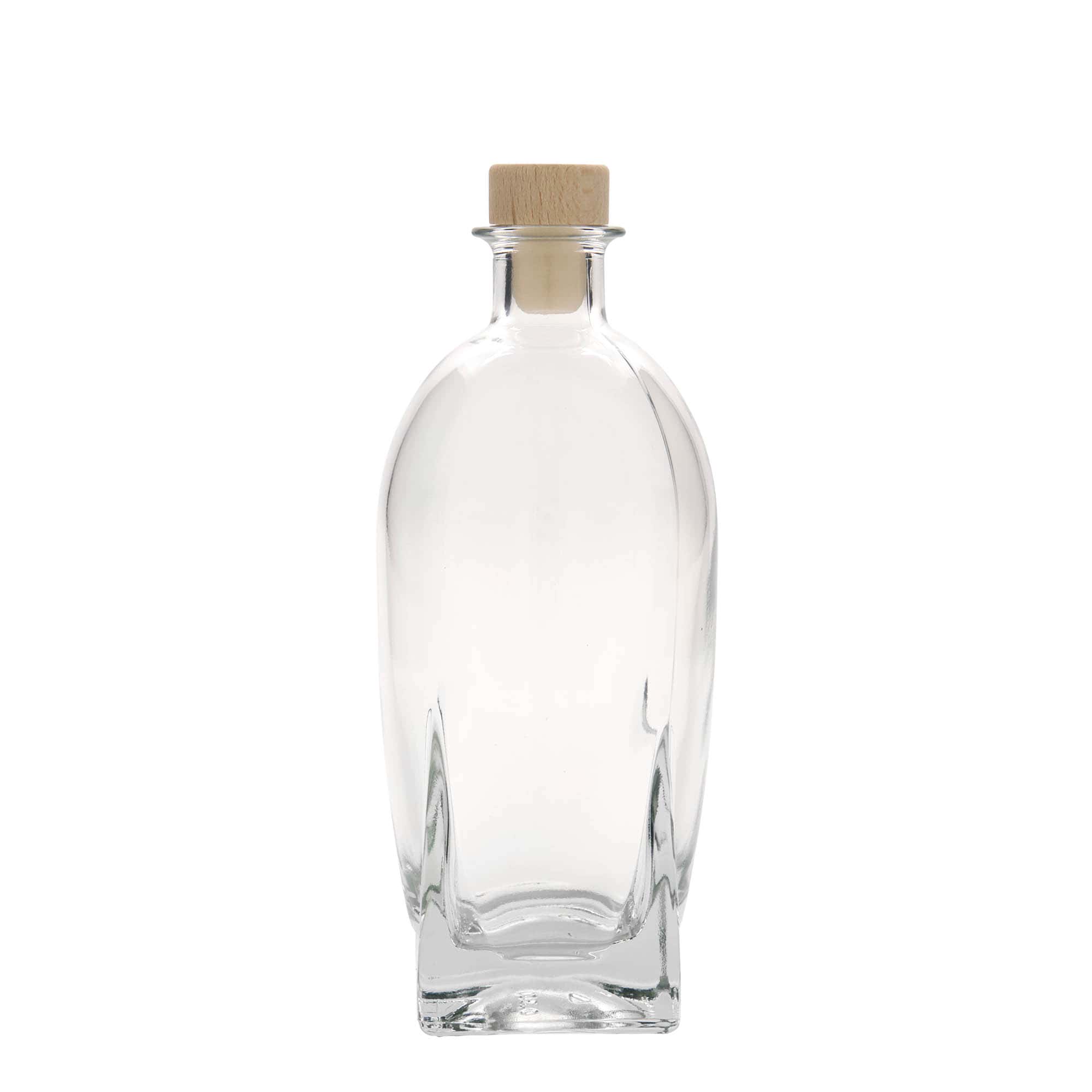 500 ml skleněná láhev „Zino“, čtvercová, hrdlo: korek