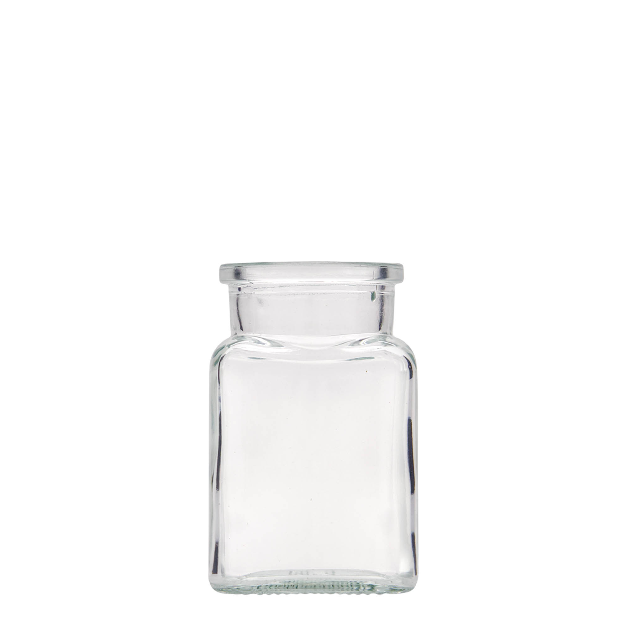 150 ml korková sklenice, čtvercová, hrdlo: korek 150 ml korková sklenice, čtvercová, hrdlo: korek