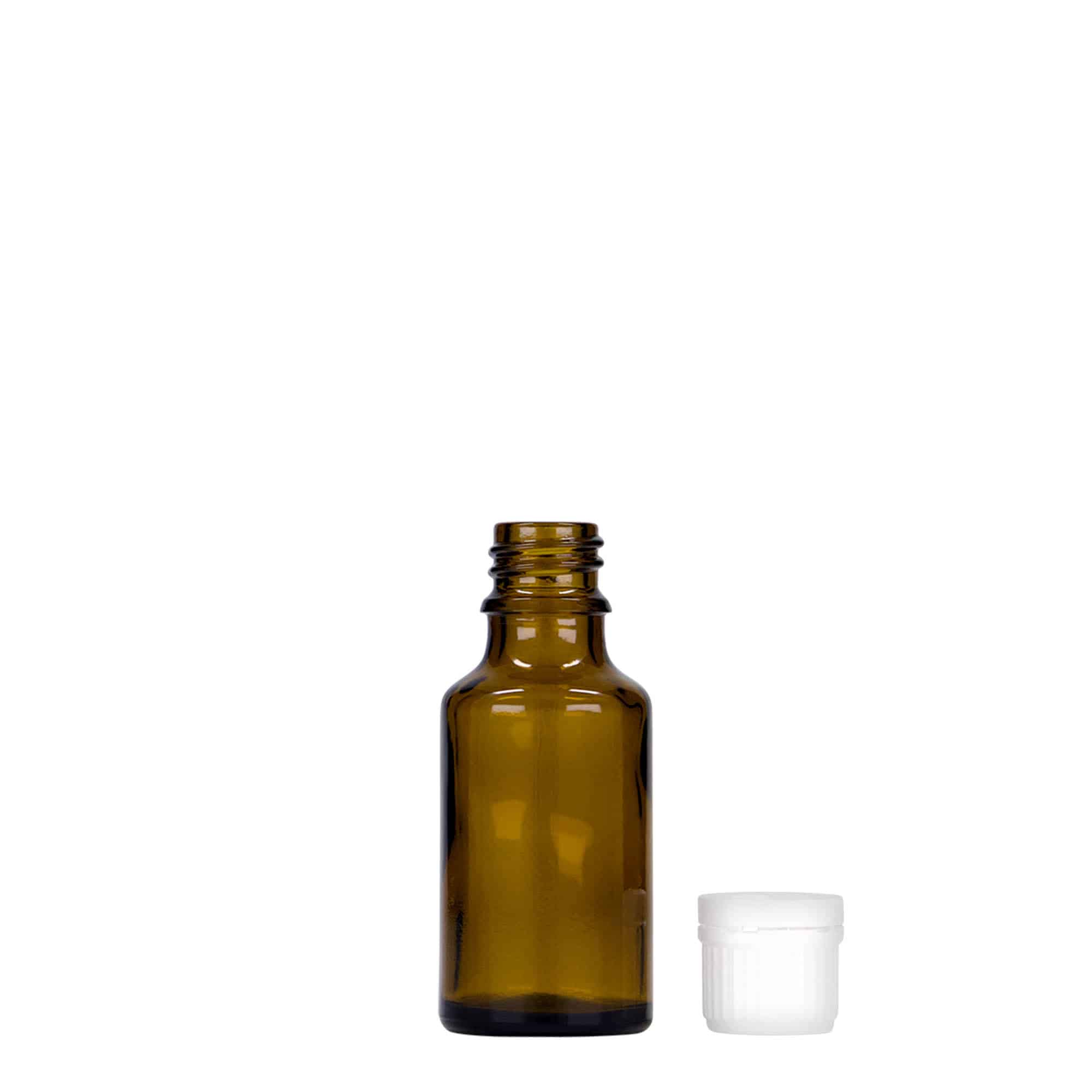 25 ml lékovka, sklo, hnědá, hrdlo: DIN 18