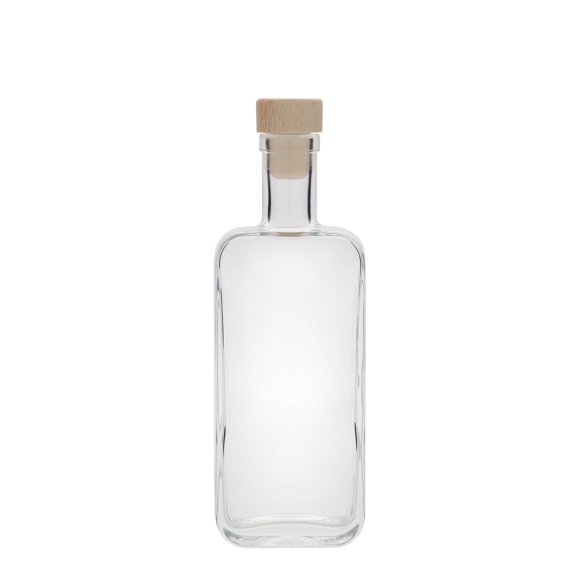200 ml skleněná láhev 'Nice', obdélníková, hrdlo: korek